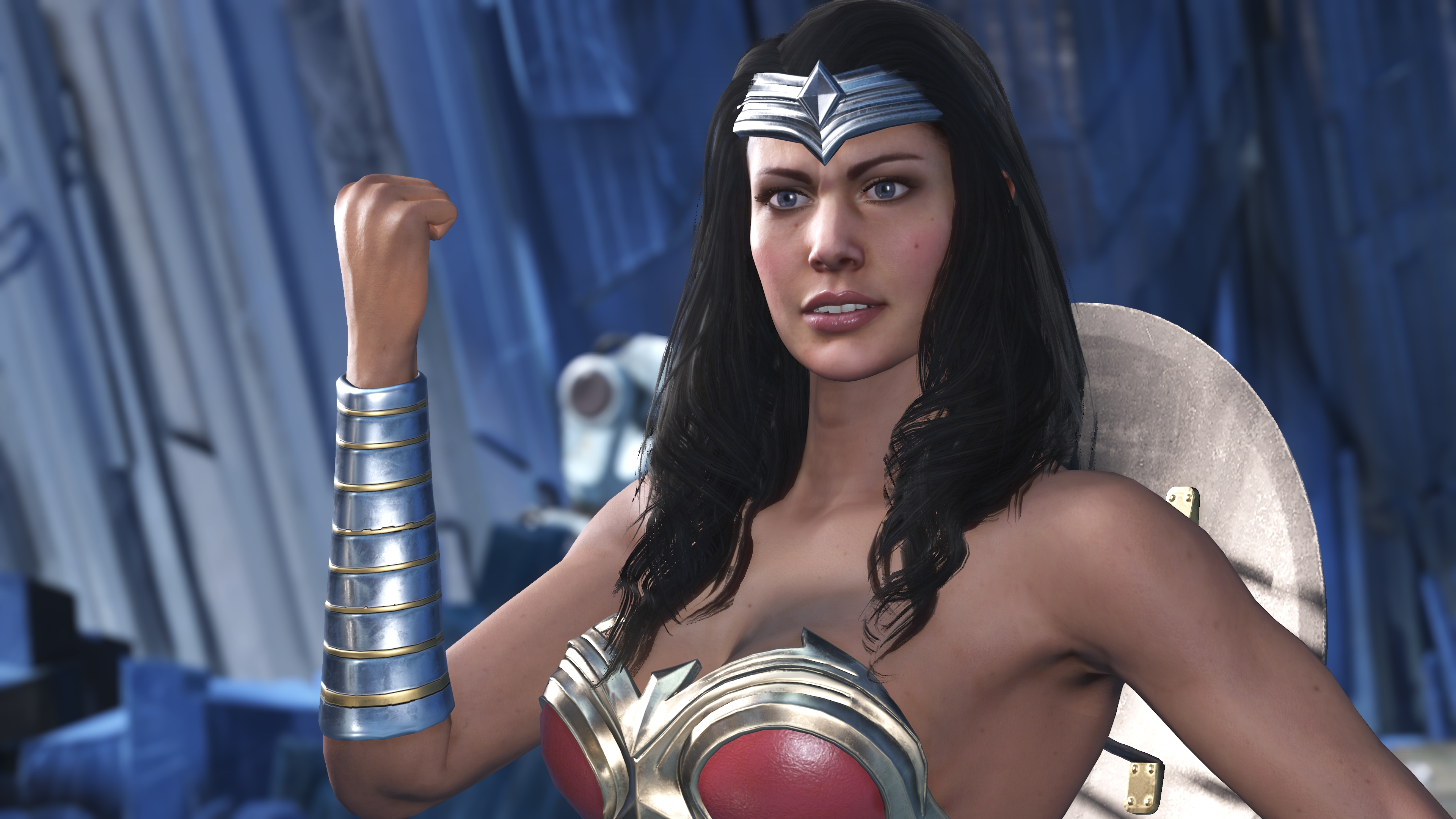 Laden Sie das Computerspiele, Frau Krieger, Injustice 2, Injustice-Bild kostenlos auf Ihren PC-Desktop herunter