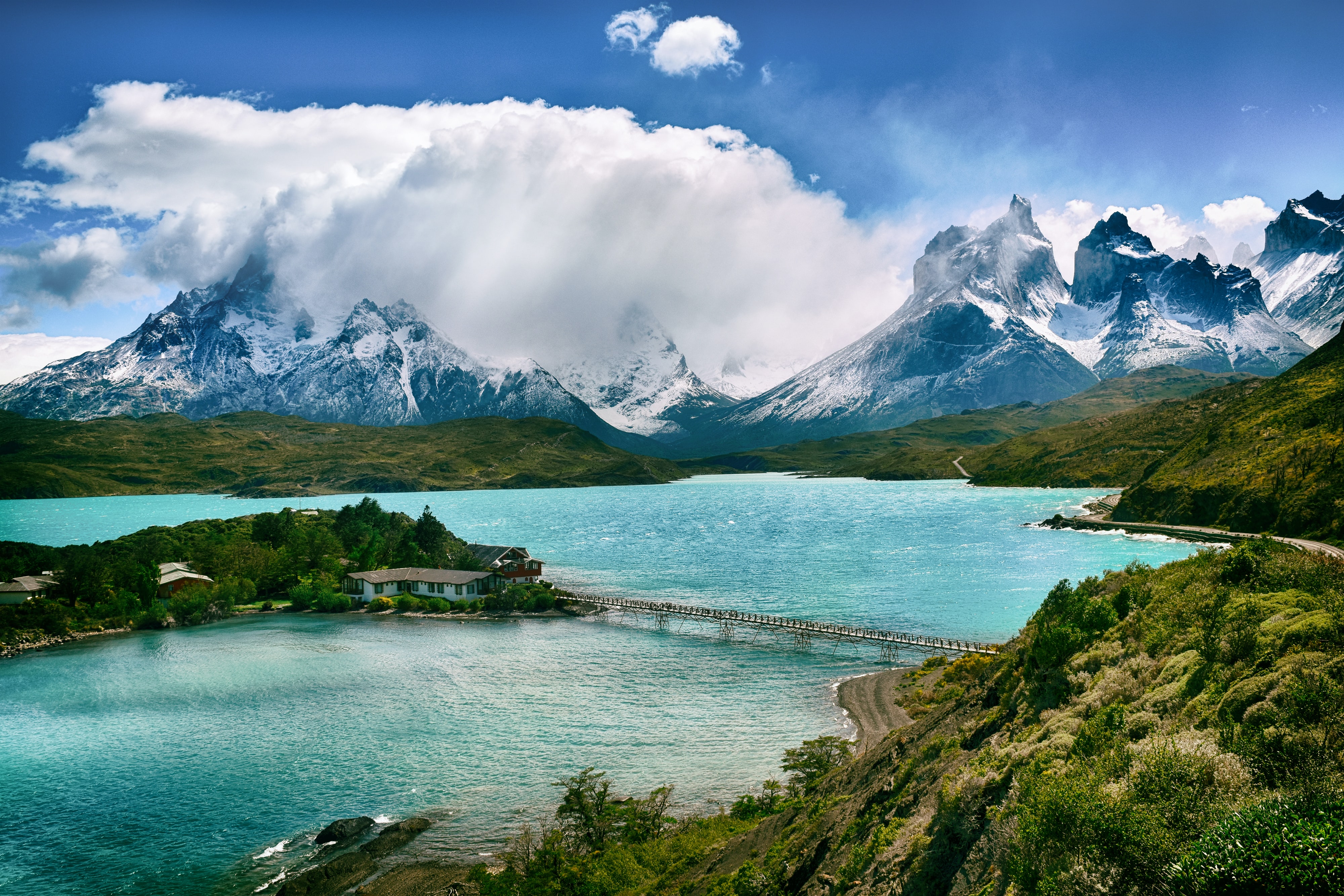earth, torres del paine, mountains