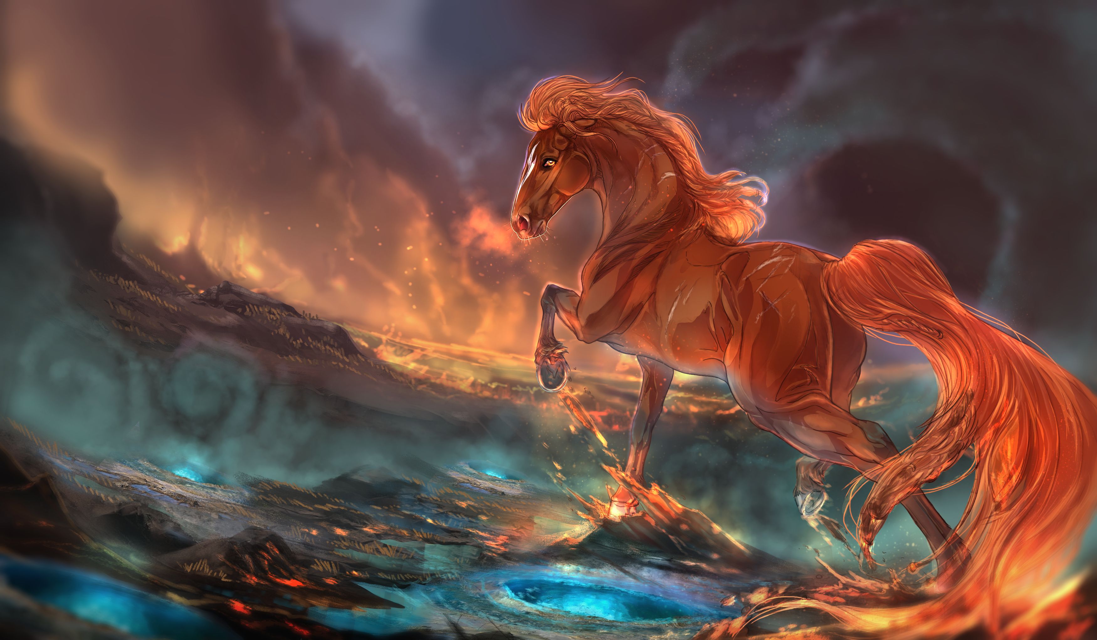 Download mobile wallpaper Fantasy Animals, Horse, Fantasy for free.