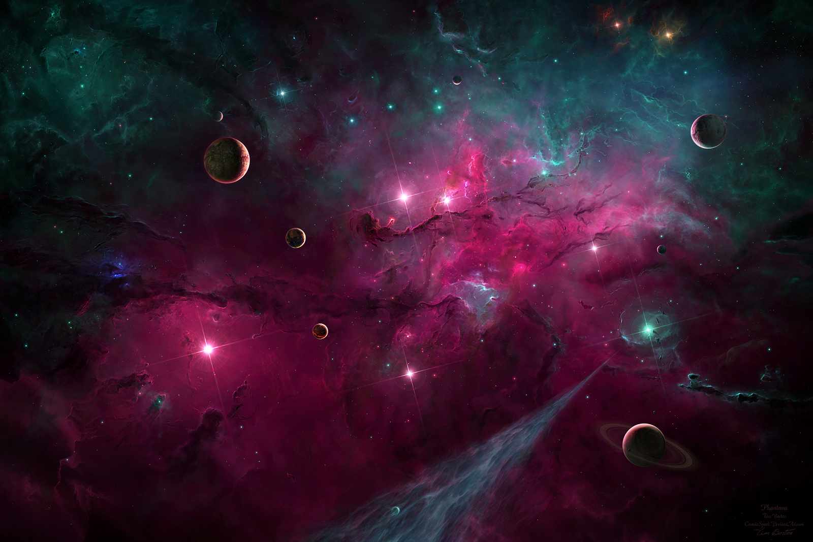 Descarga gratis la imagen Nebulosa, Espacio, Planeta, Ciencia Ficción, Estrella en el escritorio de tu PC