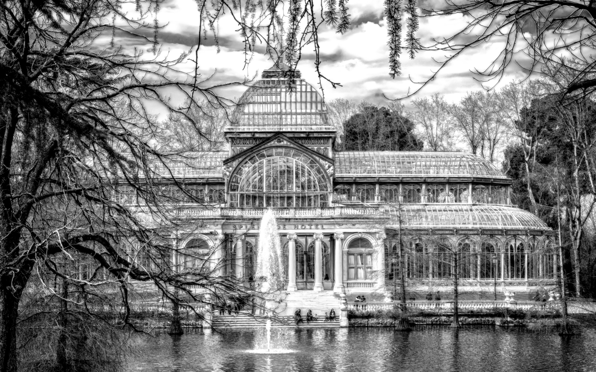 Laden Sie das Menschengemacht, Palacio De Cristal-Bild kostenlos auf Ihren PC-Desktop herunter