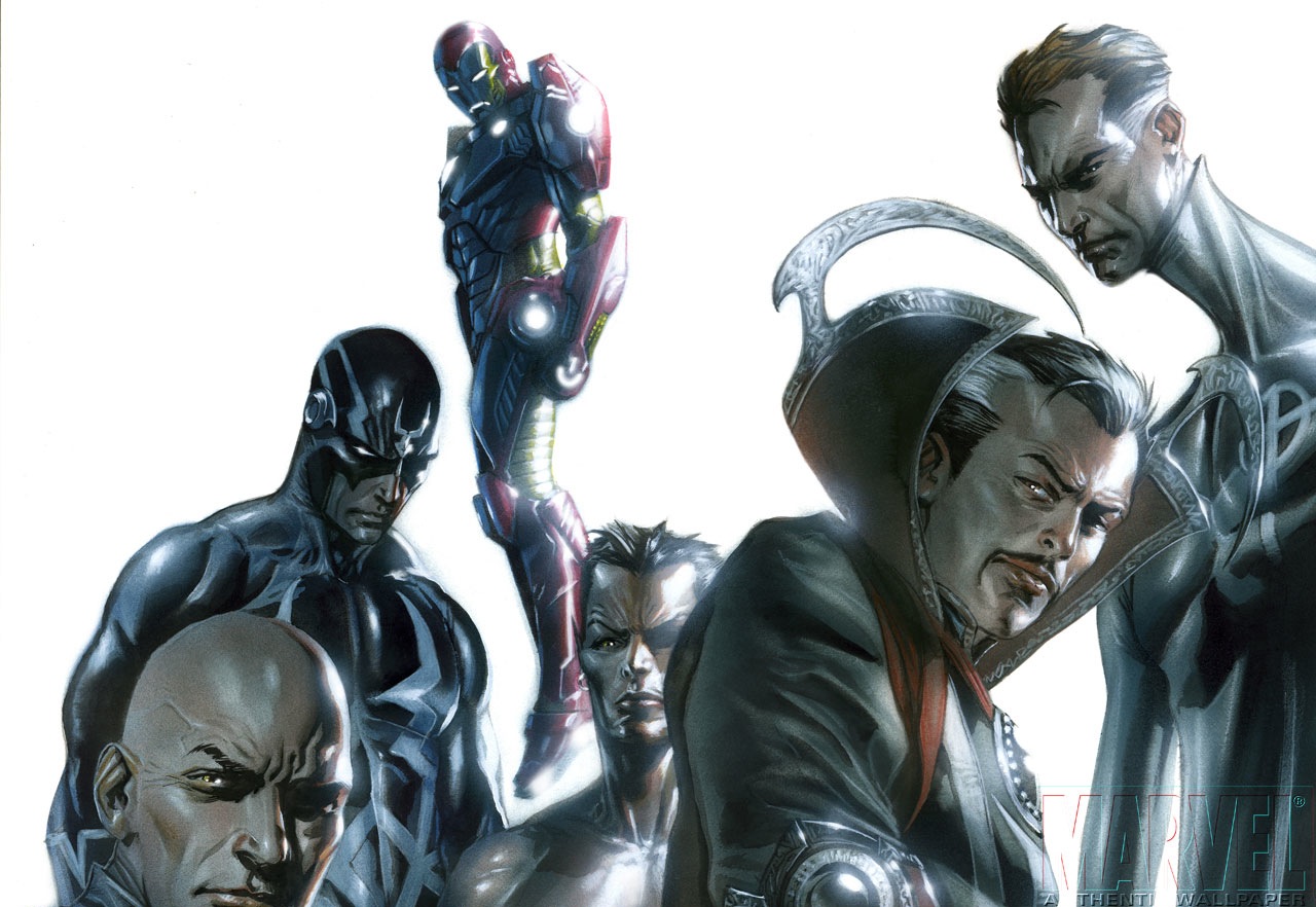 comics, new avengers: illuminati, illuminati (comics), iron man, mister fantastic