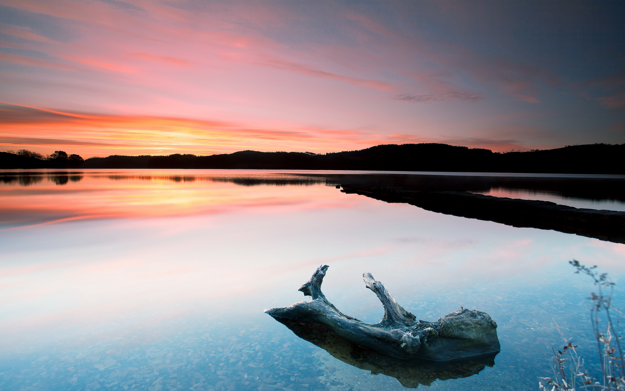 Téléchargez gratuitement l'image Paysage, Coucher De Soleil, Crépuscule, Lac, Ciel, Terre/nature, Réflection sur le bureau de votre PC