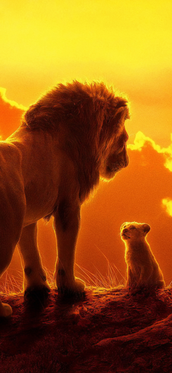 Handy-Wallpaper Filme, Mufasa (Der König Der Löwen), Simba, Der König Der Löwen (2019) kostenlos herunterladen.