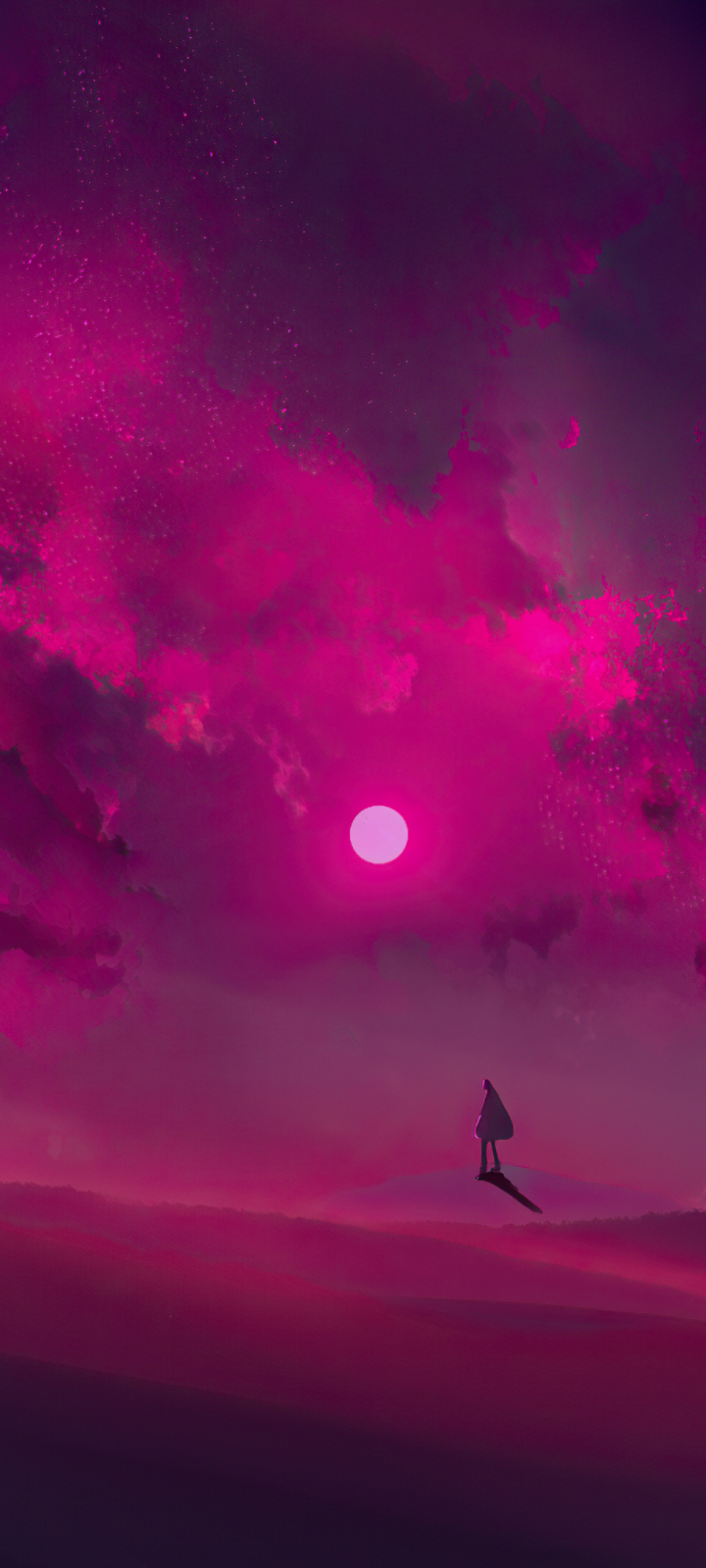 Download mobile wallpaper Night, Desert, Artistic for free.