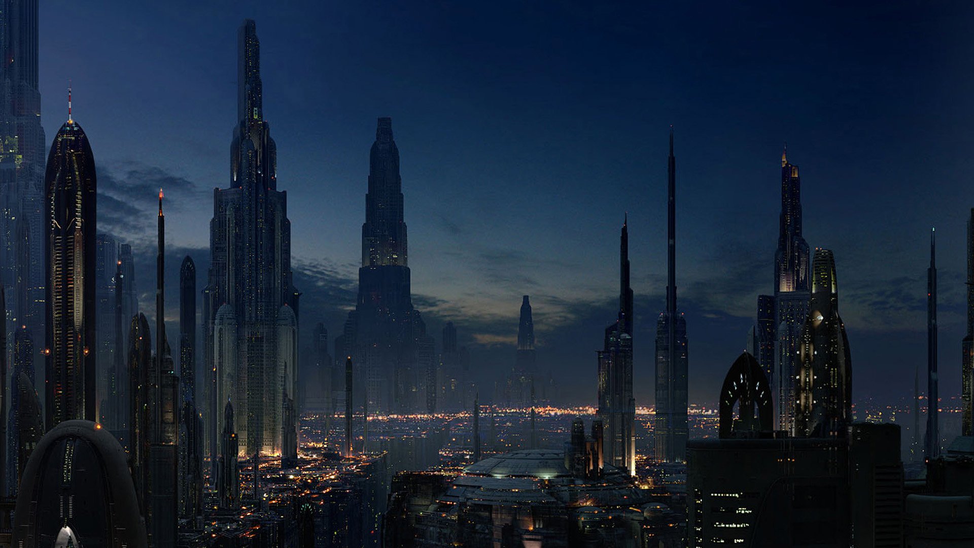 Download mobile wallpaper Night, City, Sci Fi for free.