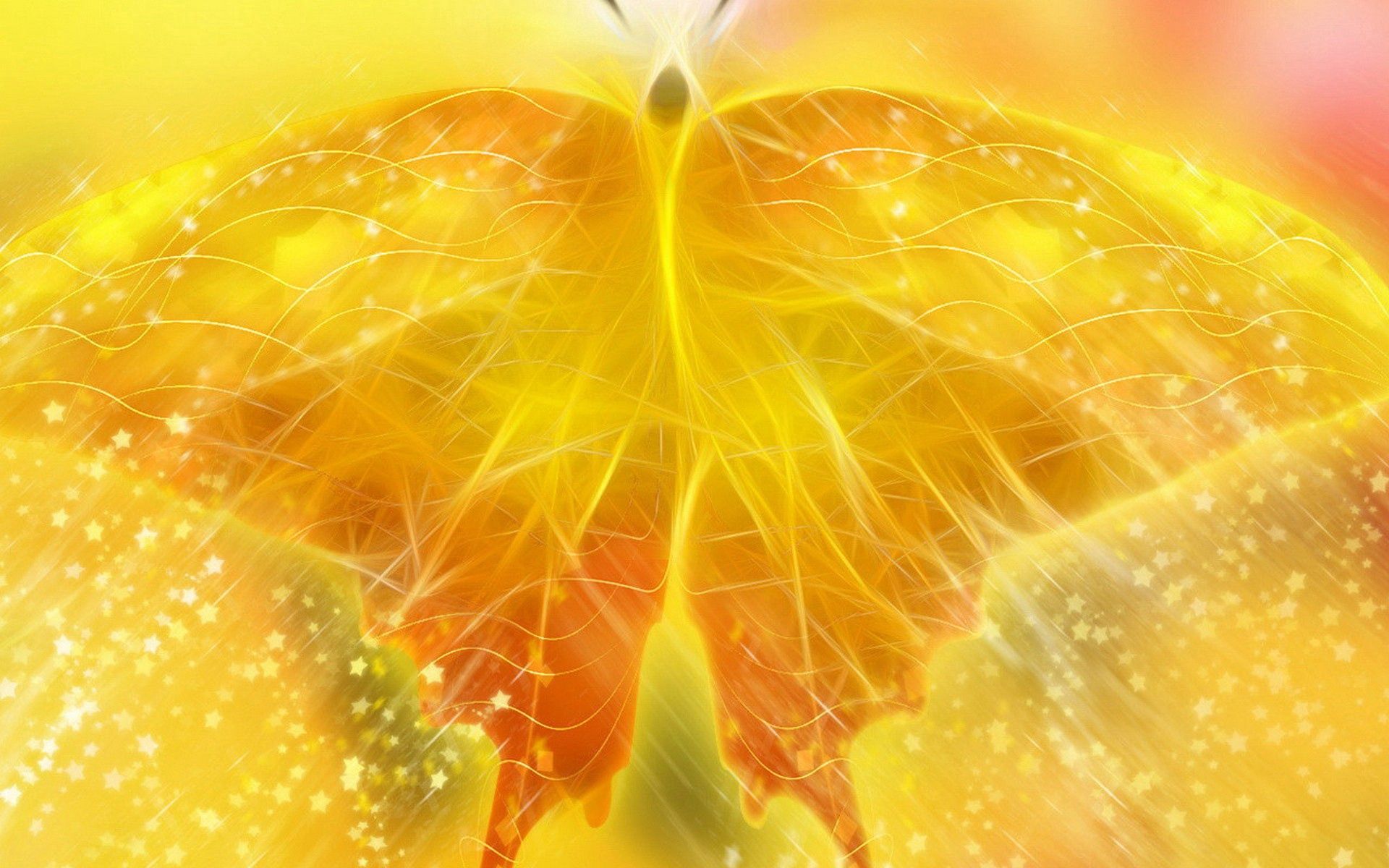 Download mobile wallpaper Paint, Light, Brilliance, Shine, Butterfly, Picture, Abstract, Drawing for free.