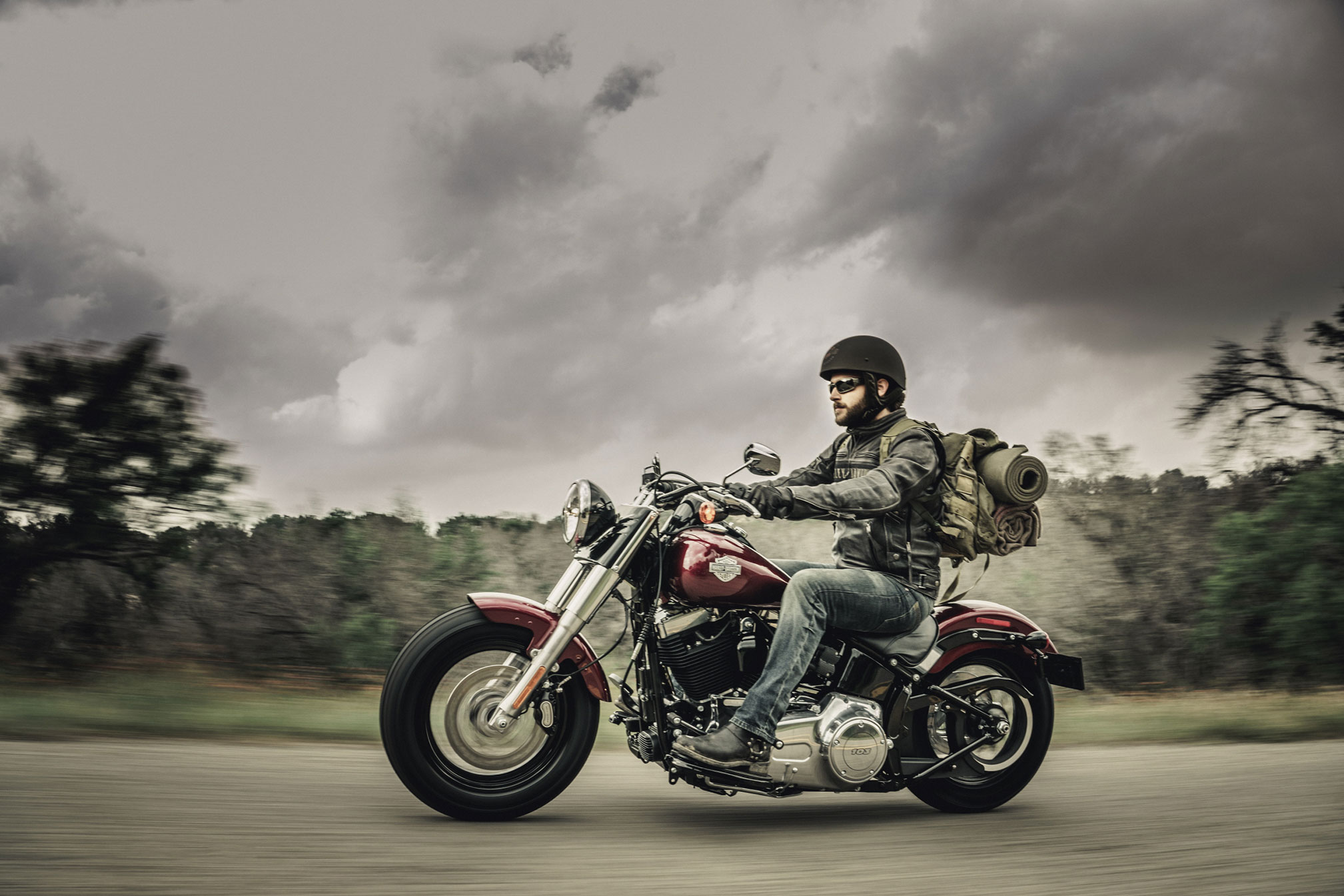 Handy-Wallpaper Harley Davidson, Fahrzeuge, Harley Davidson Softail Slim kostenlos herunterladen.