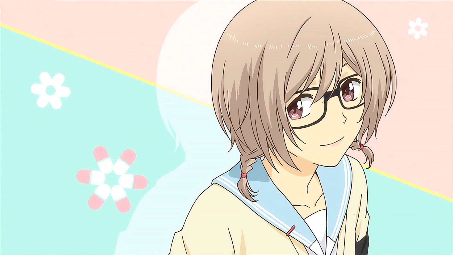 anime, relife, an onoya, brown hair, glasses, school uniform, twintails