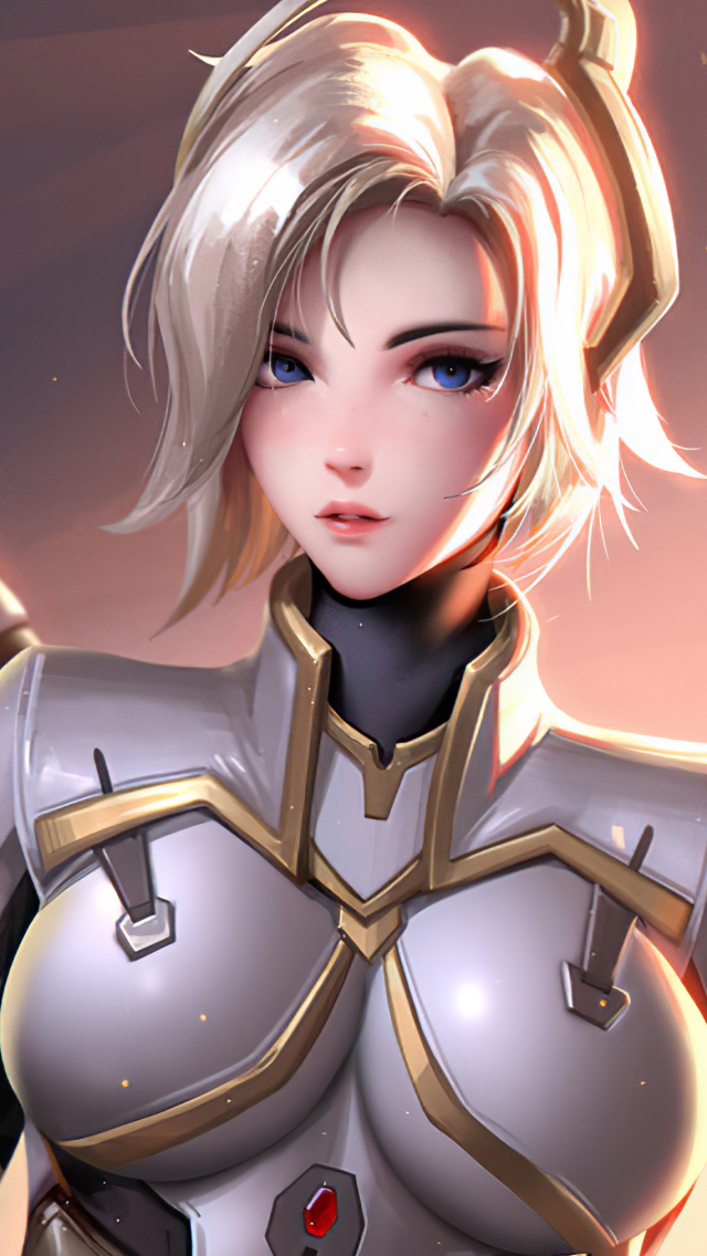 Download mobile wallpaper Blonde, Blue Eyes, Video Game, Mercy (Overwatch), Overwatch 2 for free.