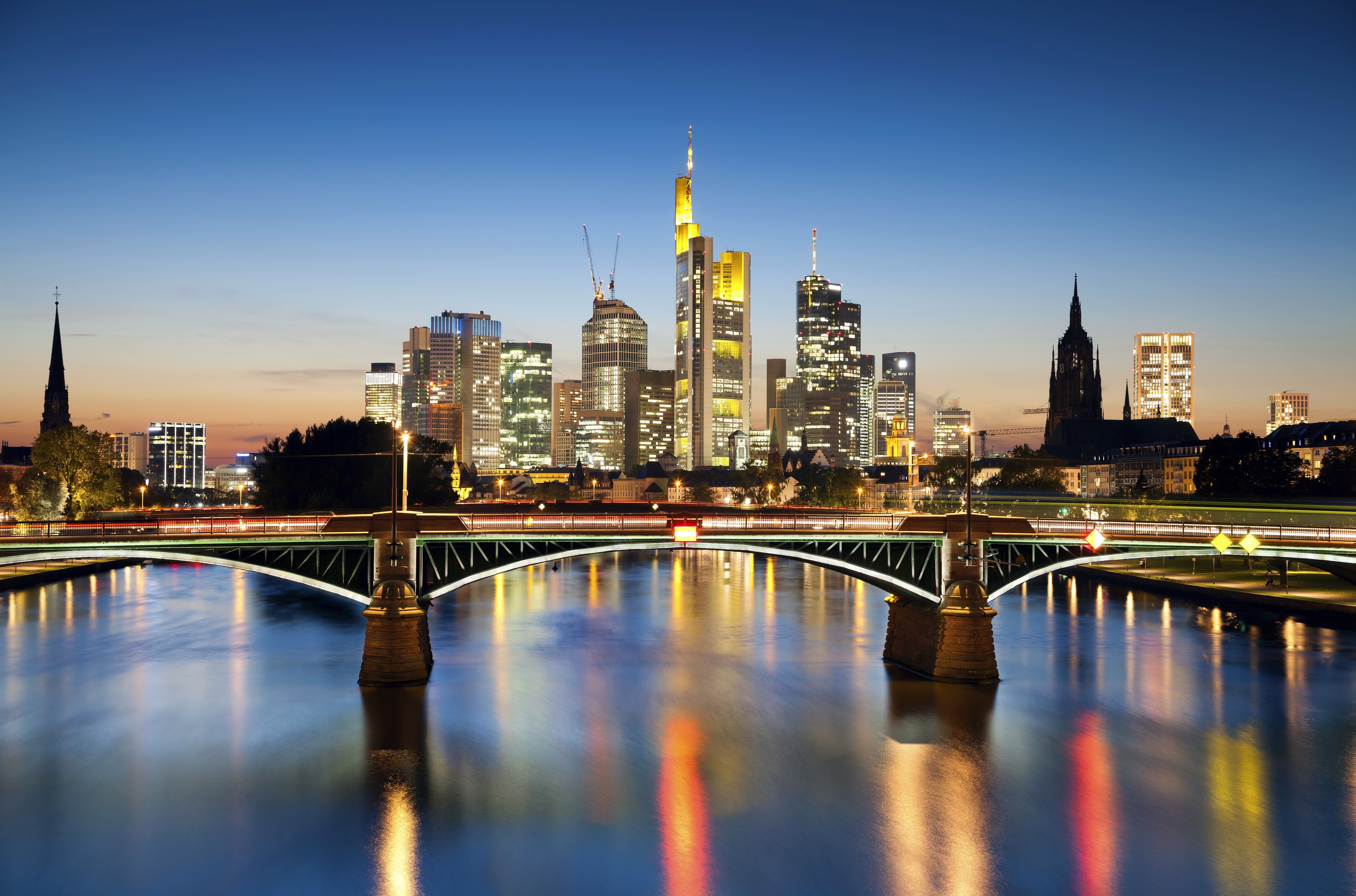 346241 скачать картинку германия, сделано человеком, франкфурт, мост, города - обои и заставки бесплатно