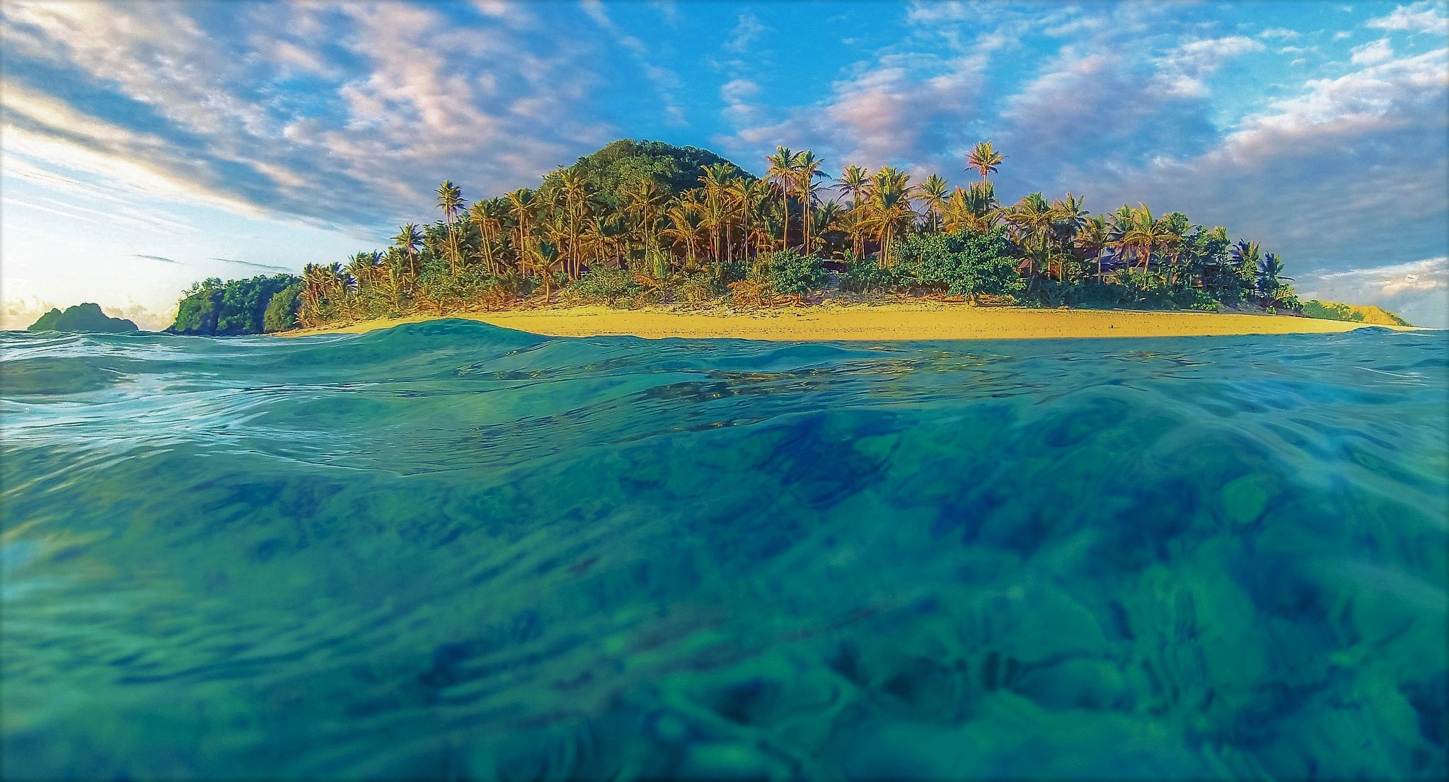 Free download wallpaper Sea, Ocean, Earth, Island, Wave on your PC desktop