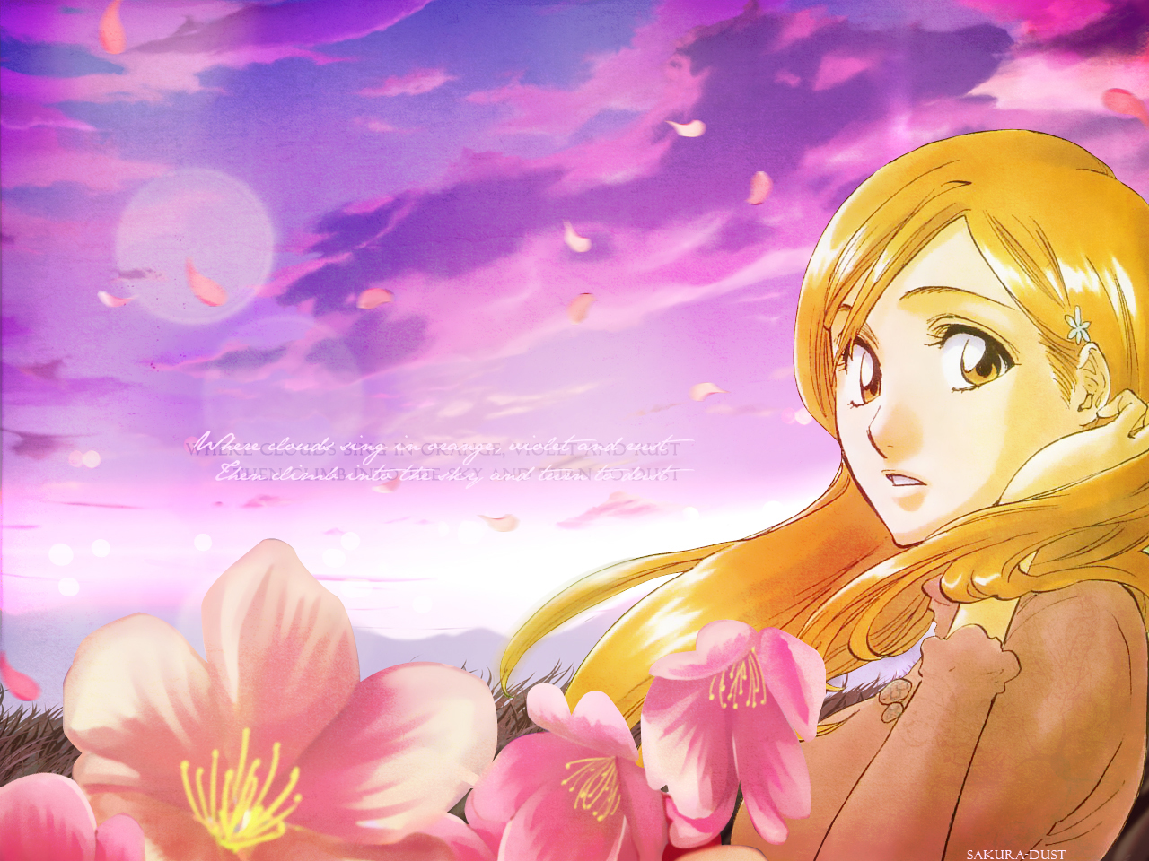 Handy-Wallpaper Bleach, Animes, Orihime Inoue kostenlos herunterladen.