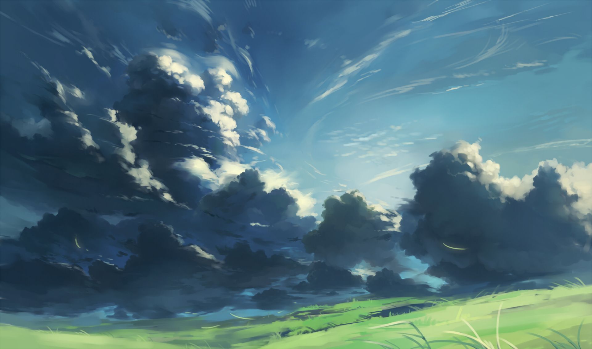 Baixe gratuitamente a imagem Anime, Céu, Nuvem na área de trabalho do seu PC