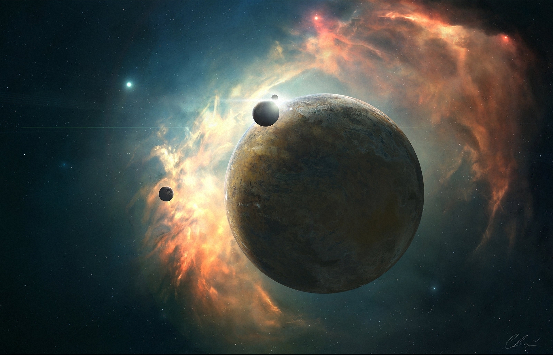 Скачать обои бесплатно Планеты, Планета, Научная Фантастика картинка на рабочий стол ПК