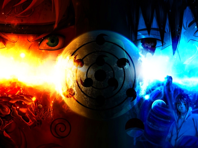 Baixar papel de parede para celular de Anime, Naruto, Sasuke Uchiha, Sharingan (Naruto), Naruto Uzumaki gratuito.