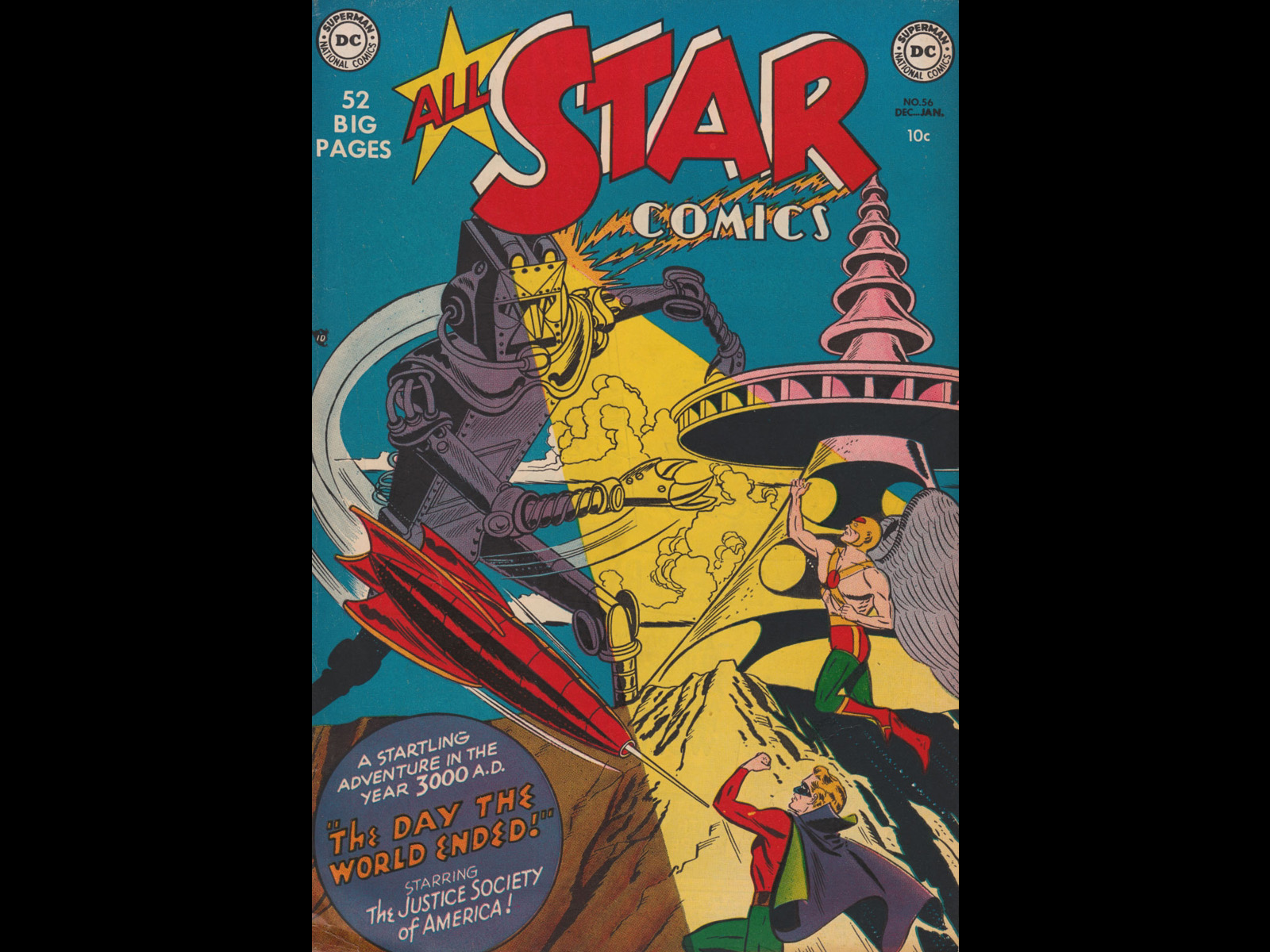 all star comics, comics, alan scott (dc comics), carter hall, dc comics, green lantern, hawkman (dc comics)