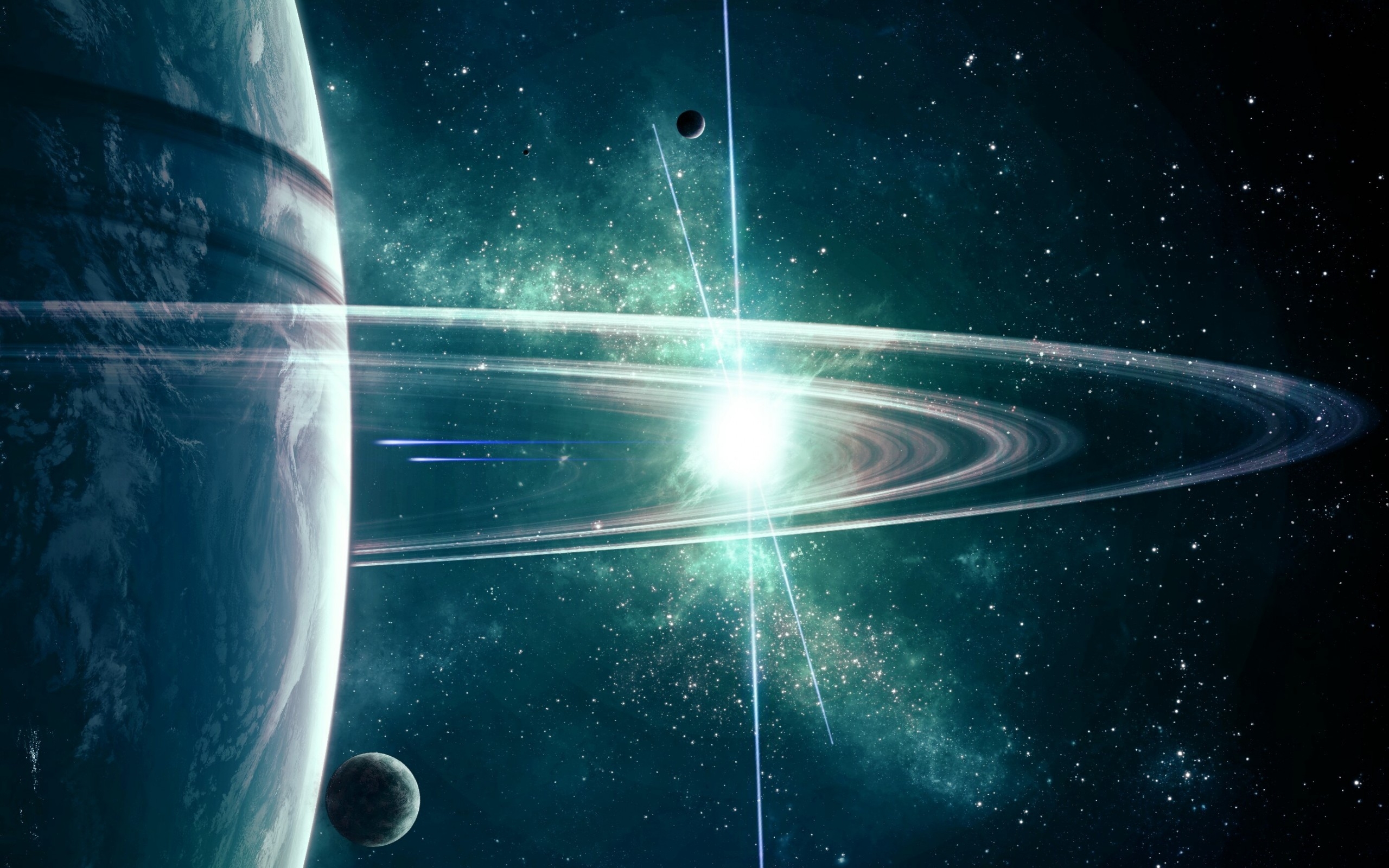 Скачать картинку Планетарное Кольцо, Научная Фантастика в телефон бесплатно.