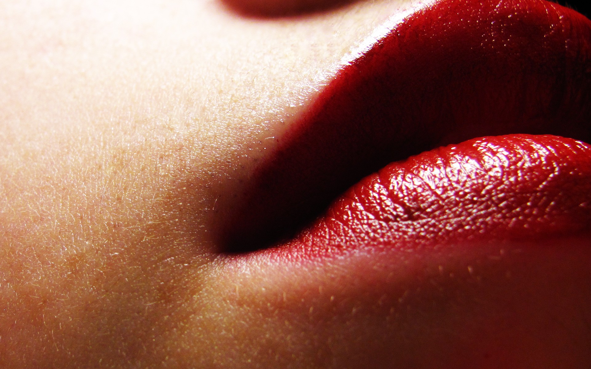 women, lips
