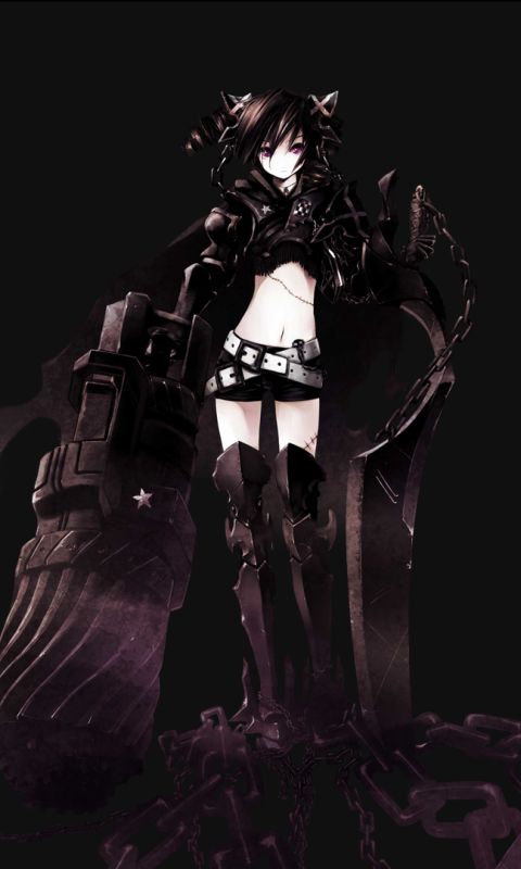 Descarga gratuita de fondo de pantalla para móvil de Animado, Burakku Rokku Shuta, Loco Black Rock Shooter.