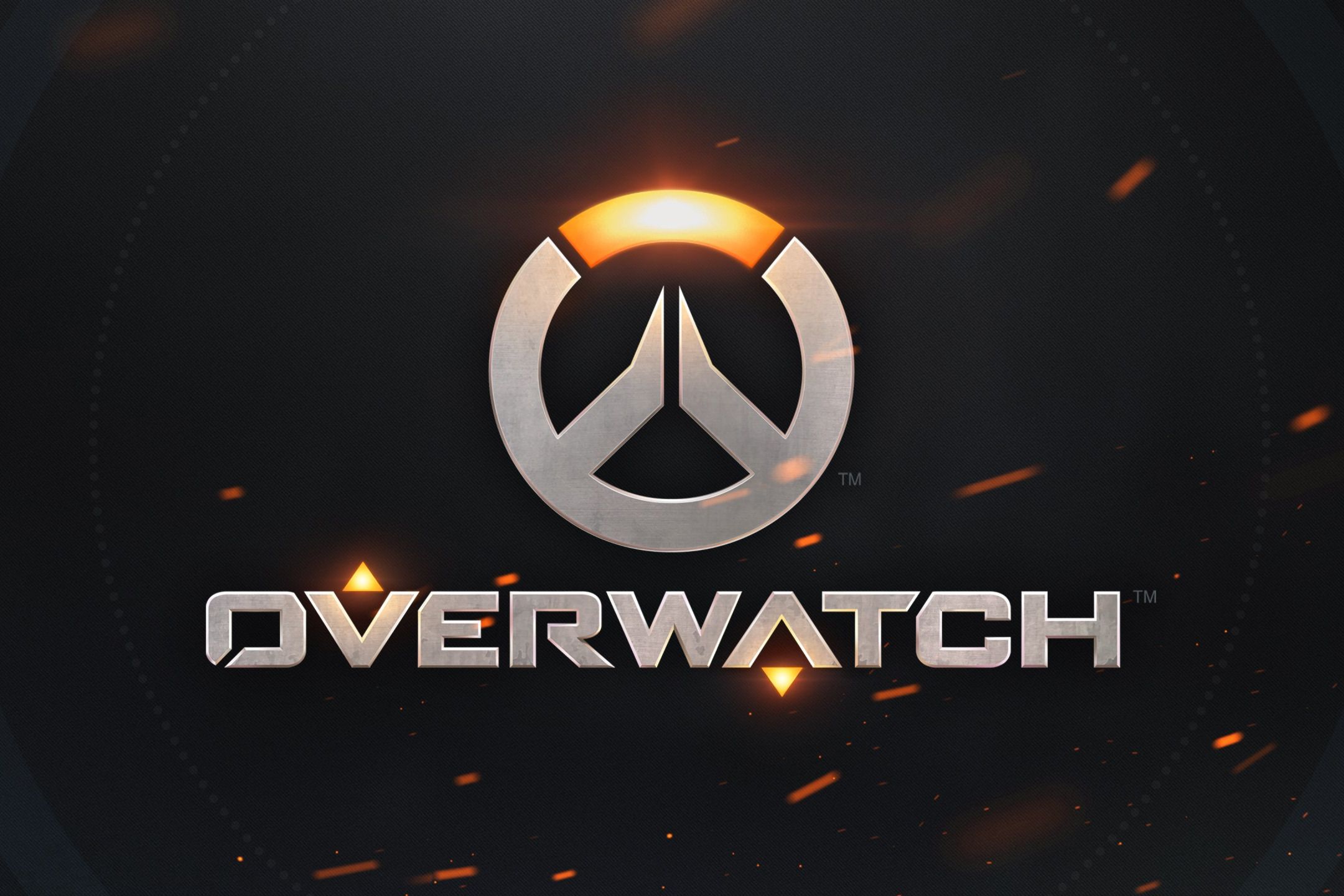 Handy-Wallpaper Logo, Overwatch, Computerspiele kostenlos herunterladen.