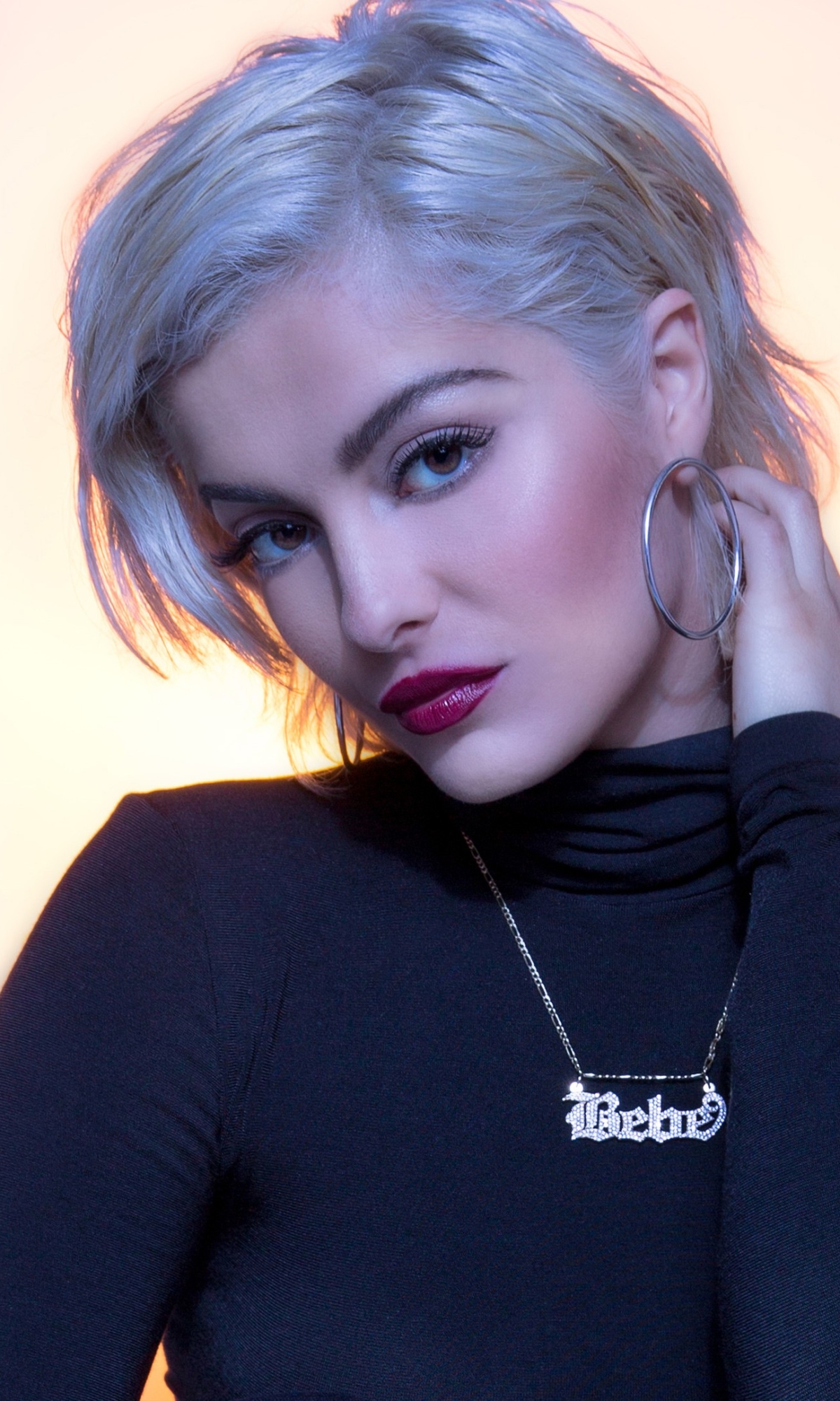 Download mobile wallpaper Music, Singer, Blonde, Short Hair, Lipstick, Hazel Eyes, Bebe Rexha for free.