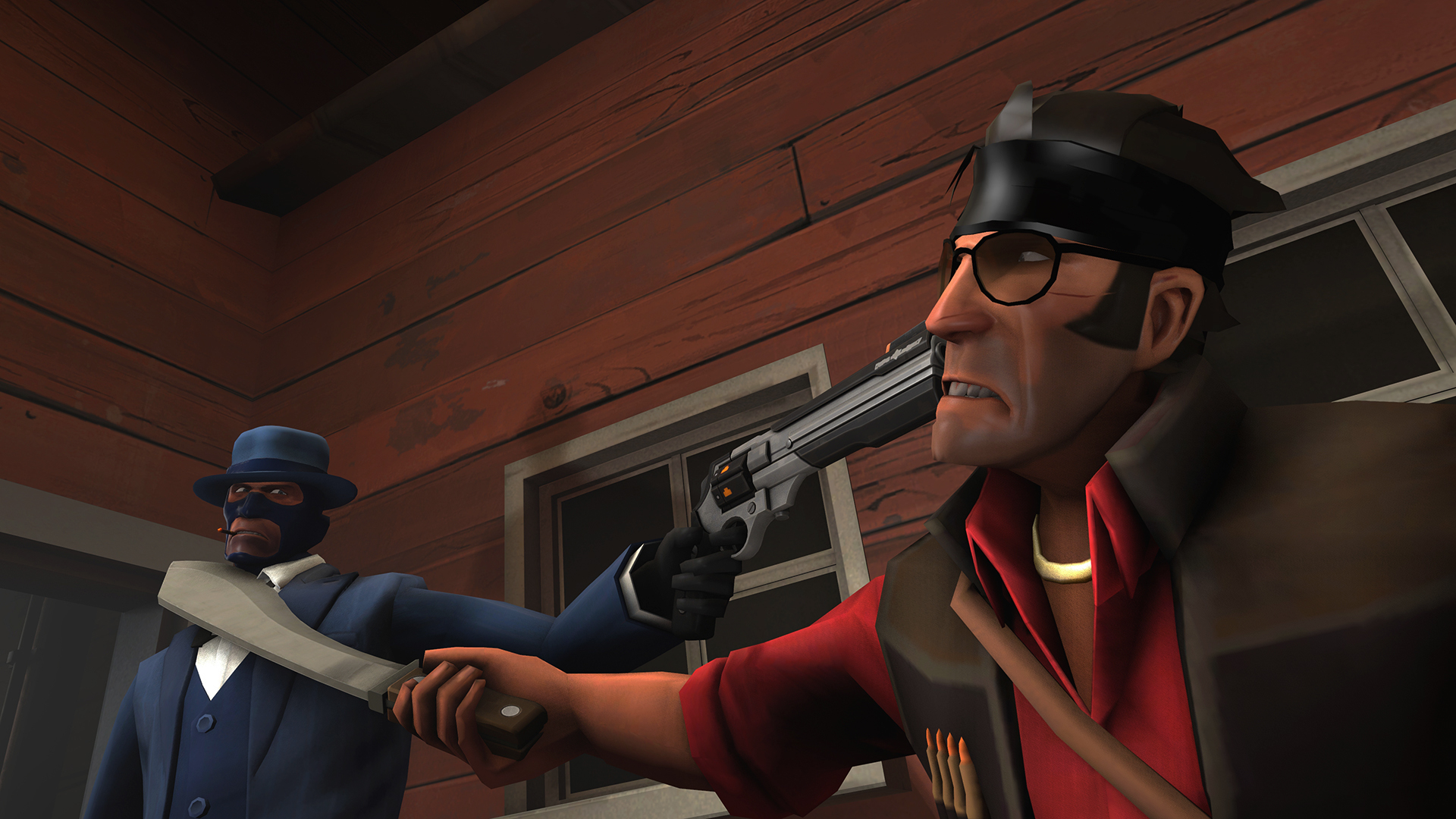 Free download wallpaper Team Fortress 2, Video Game, Team Fortress, Spy (Team Fortress), Sniper (Team Fortress) on your PC desktop