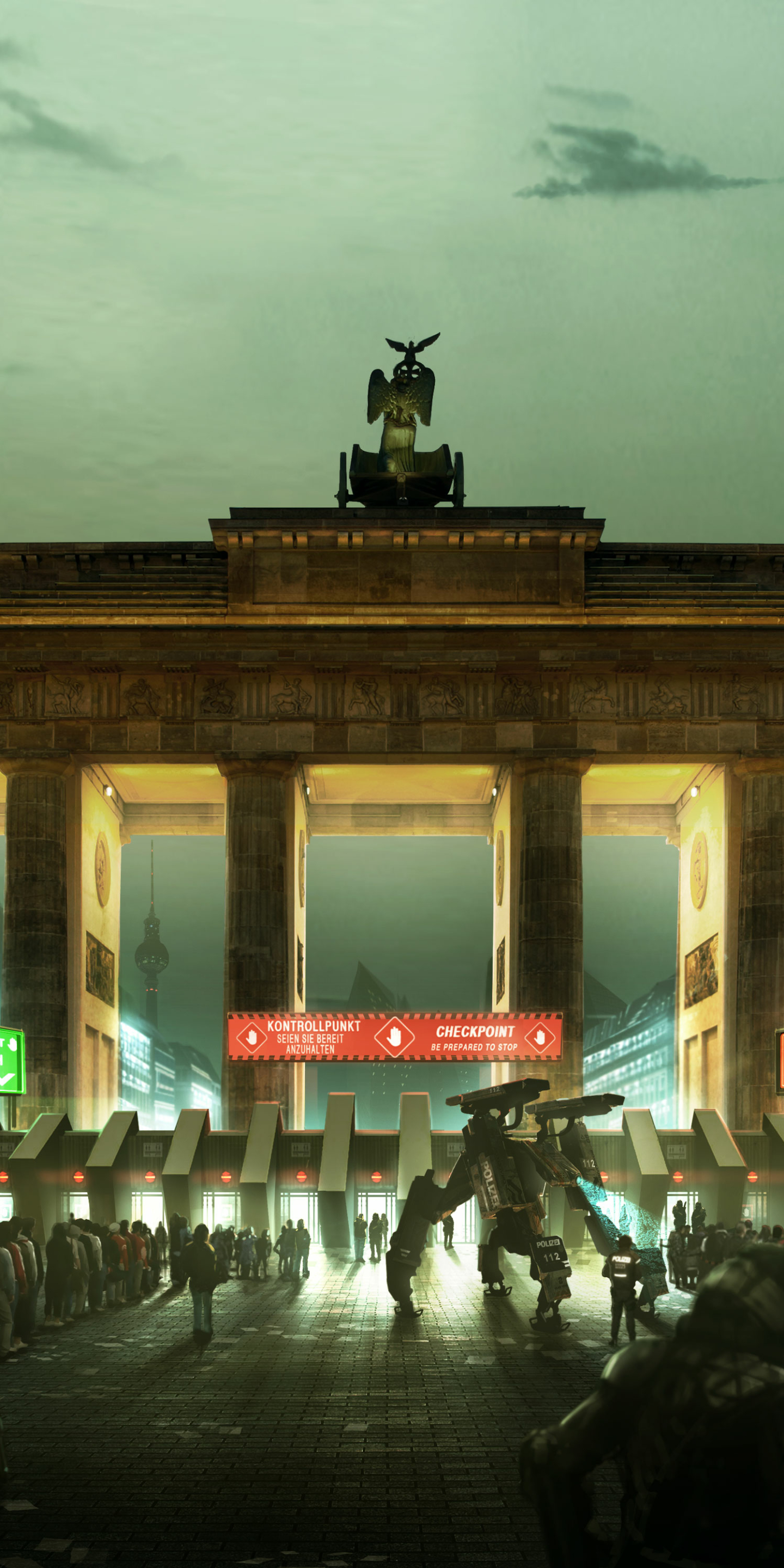 1187407壁紙のダウンロードテレビゲーム, deus ex: 分割された人類, ベルリン, ブランデンブルク門, デウスエクス-スクリーンセーバーと写真を無料で