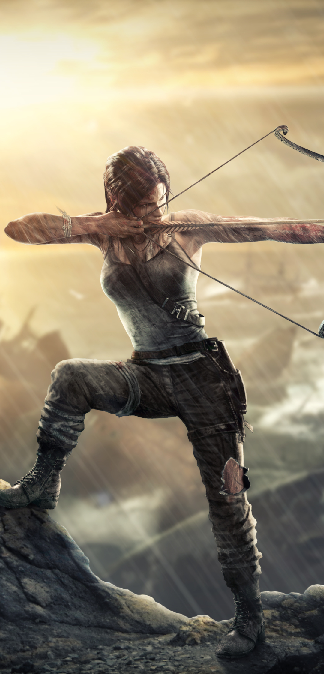 Descarga gratuita de fondo de pantalla para móvil de Tomb Raider, Arquero, Videojuego, Lara Croft, Asaltante De Tumbas (2013).