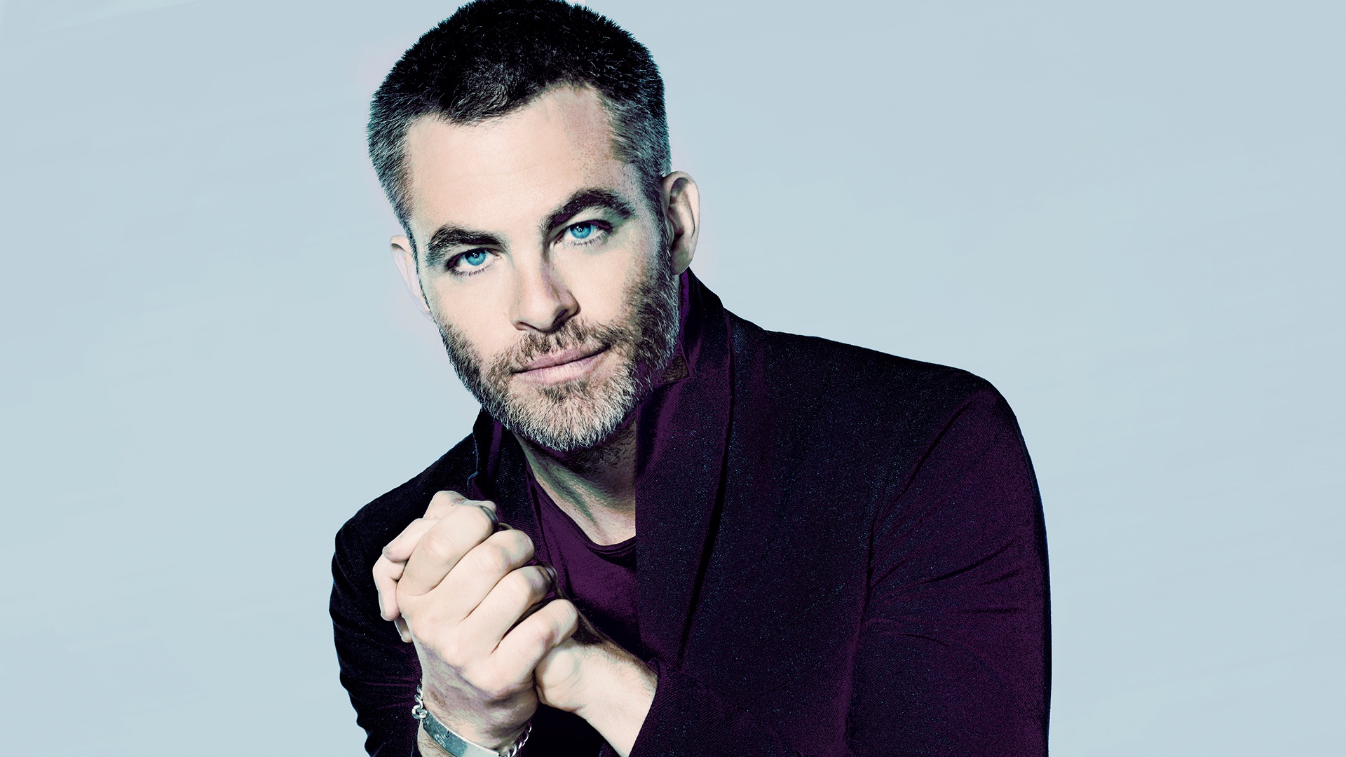 Download mobile wallpaper Chris Pine, Blue Eyes, American, Celebrity, Actor for free.