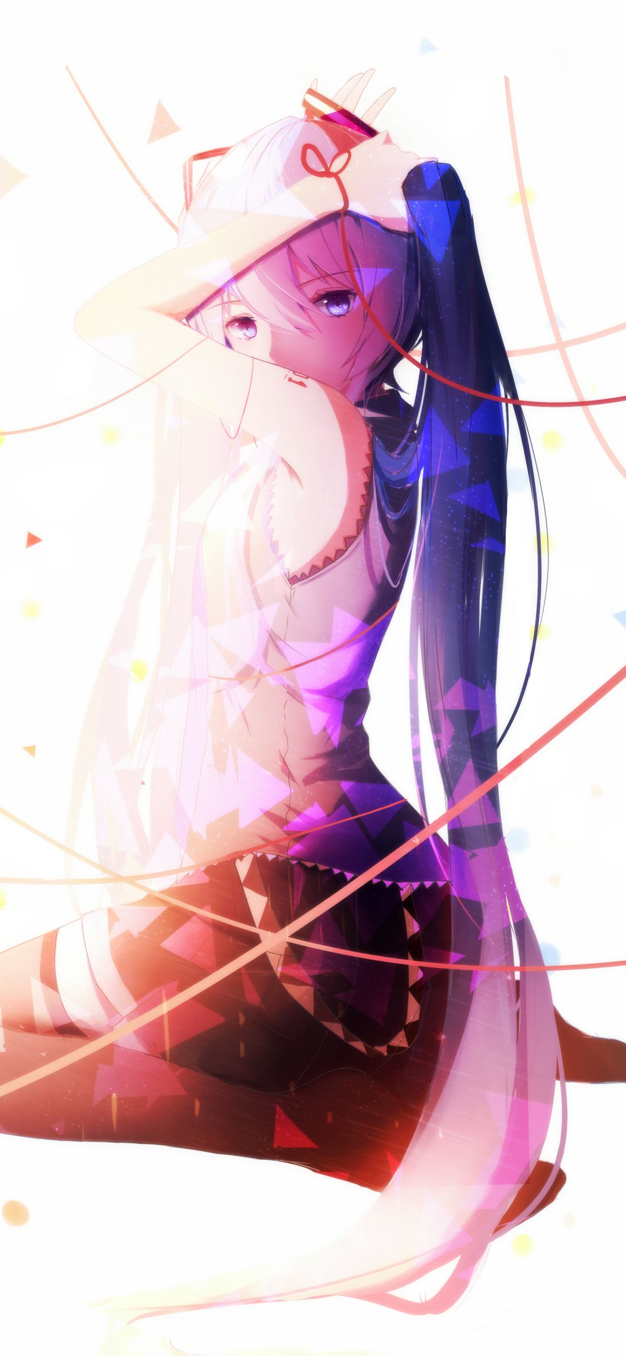 Handy-Wallpaper Rock, Vocaloid, Blaue Augen, Hatsune Miku, Animes kostenlos herunterladen.