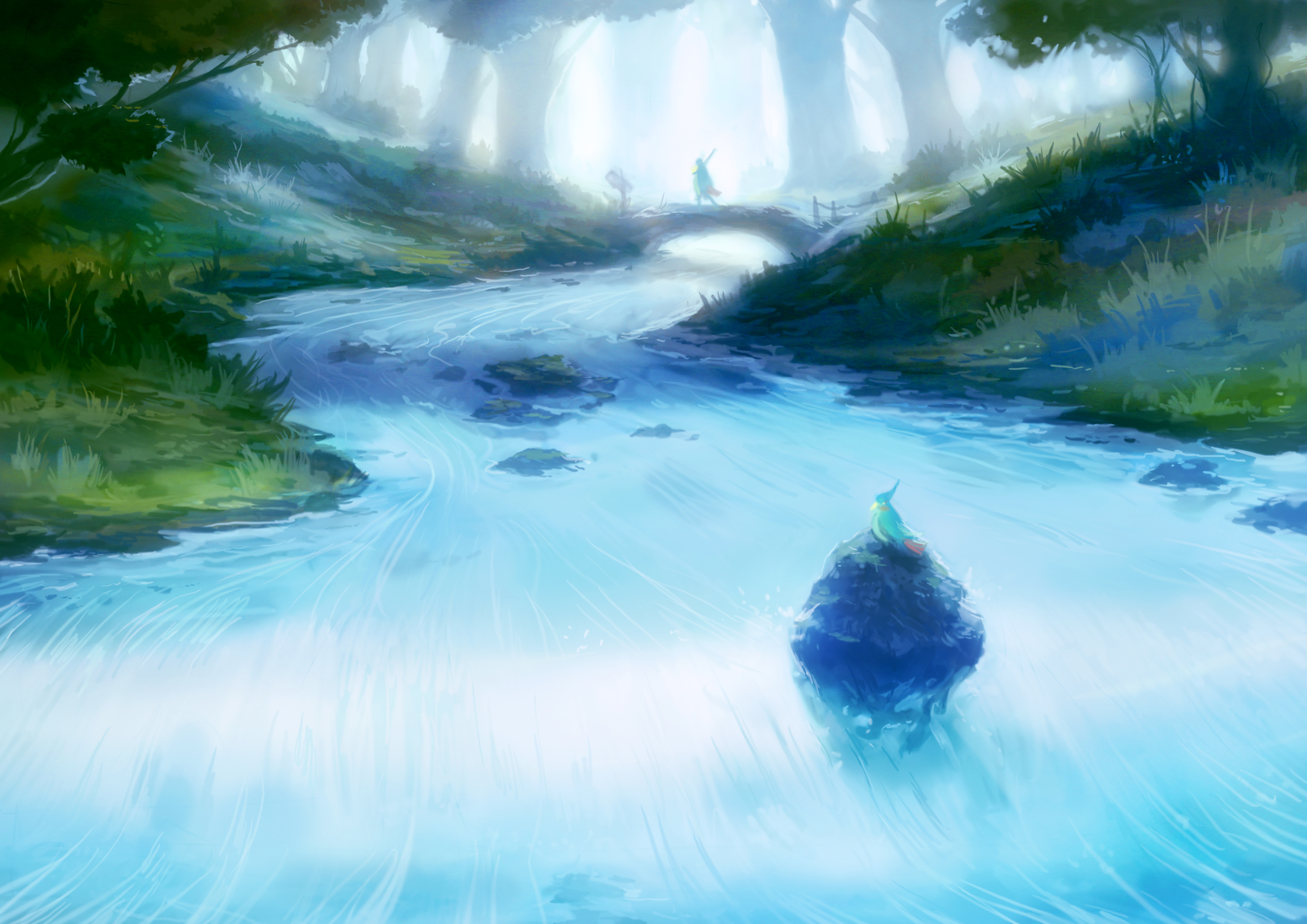 Baixe gratuitamente a imagem Anime, Água, Original na área de trabalho do seu PC