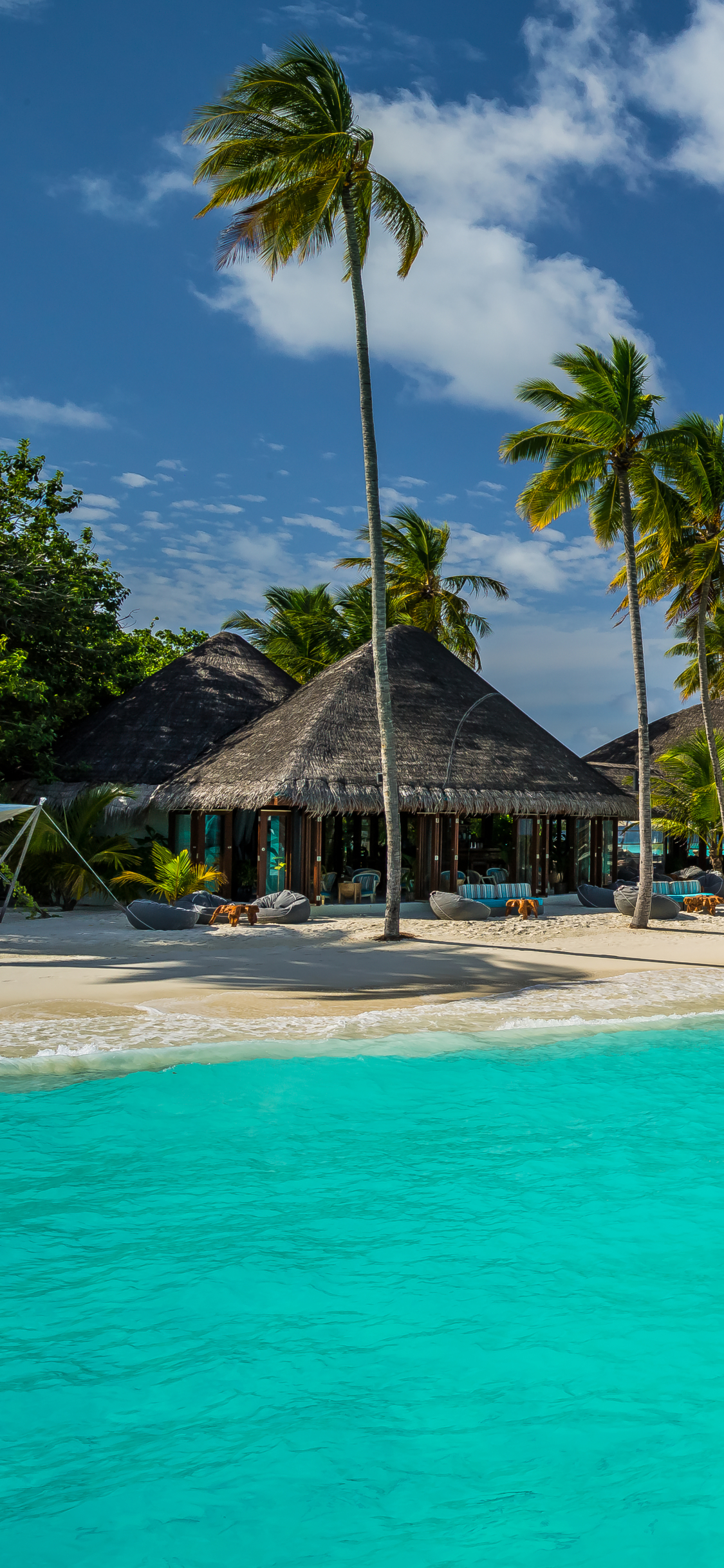 Descarga gratuita de fondo de pantalla para móvil de Cielo, Zona Tropical, Fotografía, Maldivas, Complejo, Palmera, Centro Turístico, Tropico, Constanza Halaveli Resort.