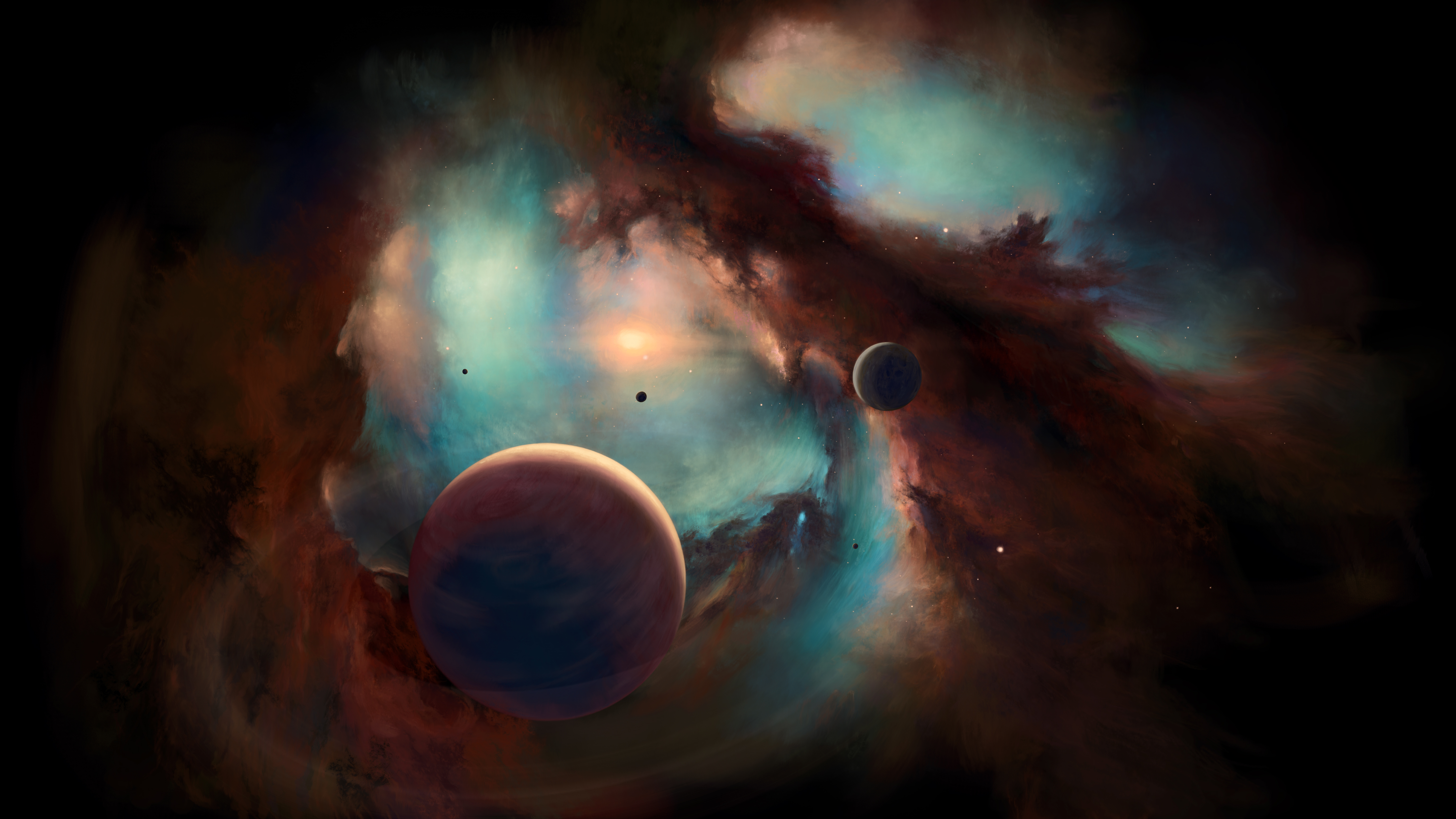 Baixe gratuitamente a imagem Planetas, Nebulosa, Espaço, Planeta, Ficção Científica na área de trabalho do seu PC
