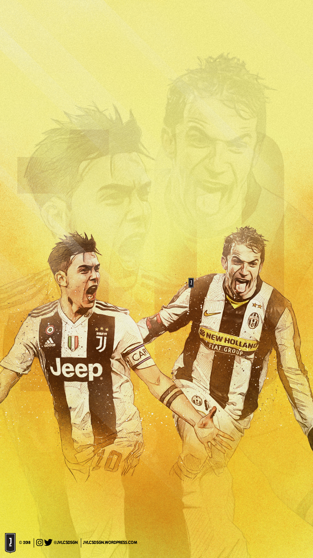 Handy-Wallpaper Sport, Fußball, Juventus Turin, Alessandro Del Piero, Paulo Dybala kostenlos herunterladen.