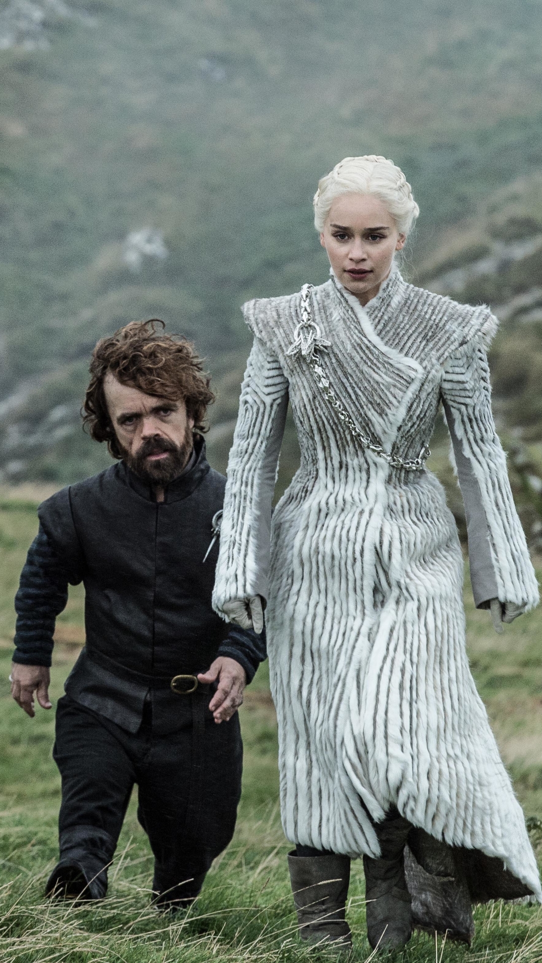 Baixar papel de parede para celular de Programa De Tv, A Guerra Dos Tronos, Peter Dinklage, Tyrion Lannister, Daenerys Targaryen, Emilia Clarke gratuito.