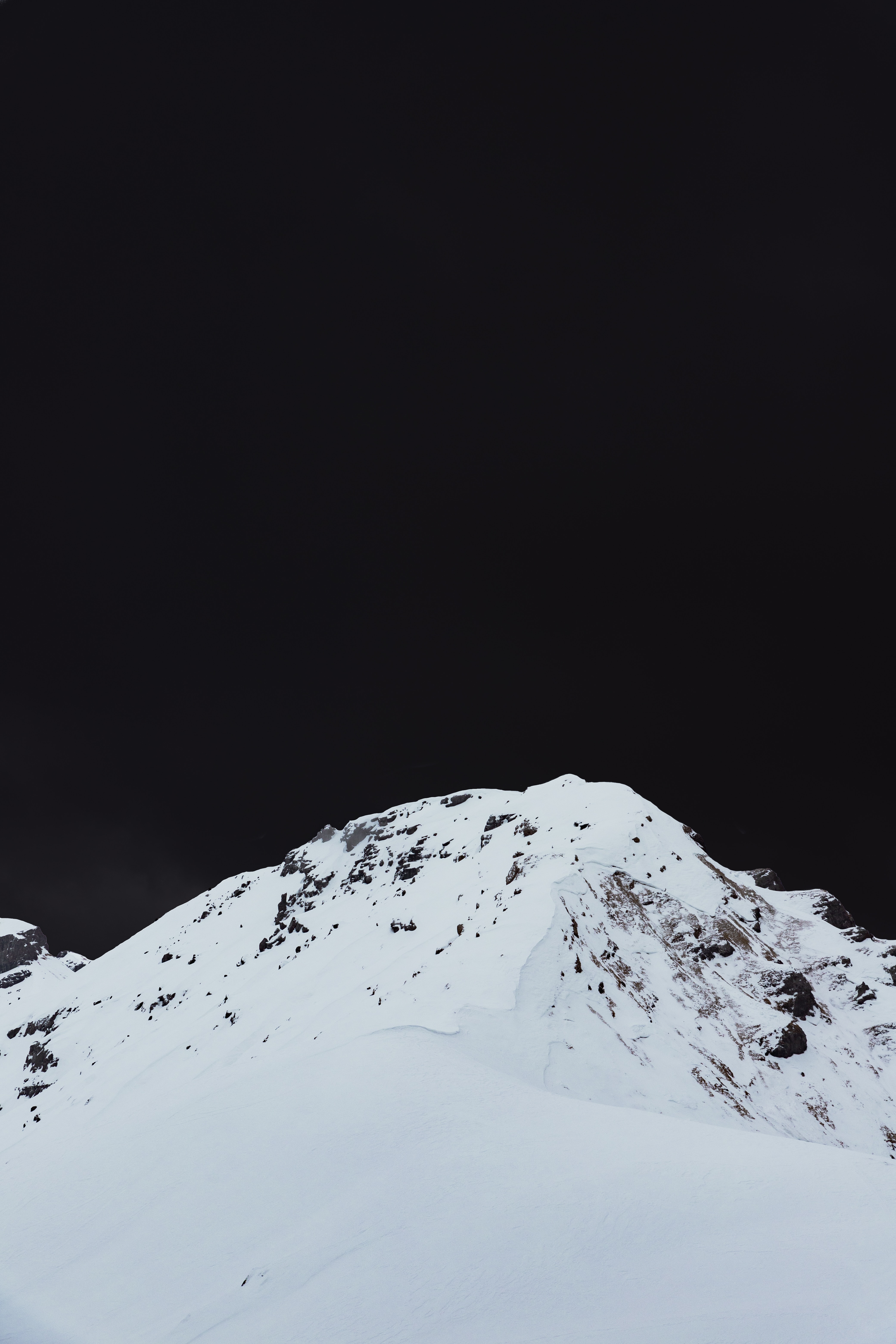 Descarga gratuita de fondo de pantalla para móvil de Montaña, Vértice, Cubierto De Nieve, Nevado, Naturaleza, Arriba, Invierno, Paisaje.