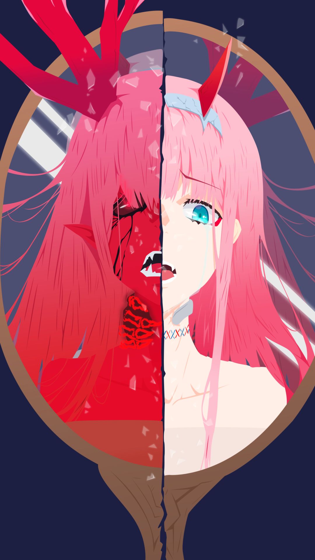 Handy-Wallpaper Animes, Darling In The Franxx, Zero Two (Liebling Im Franxx) kostenlos herunterladen.