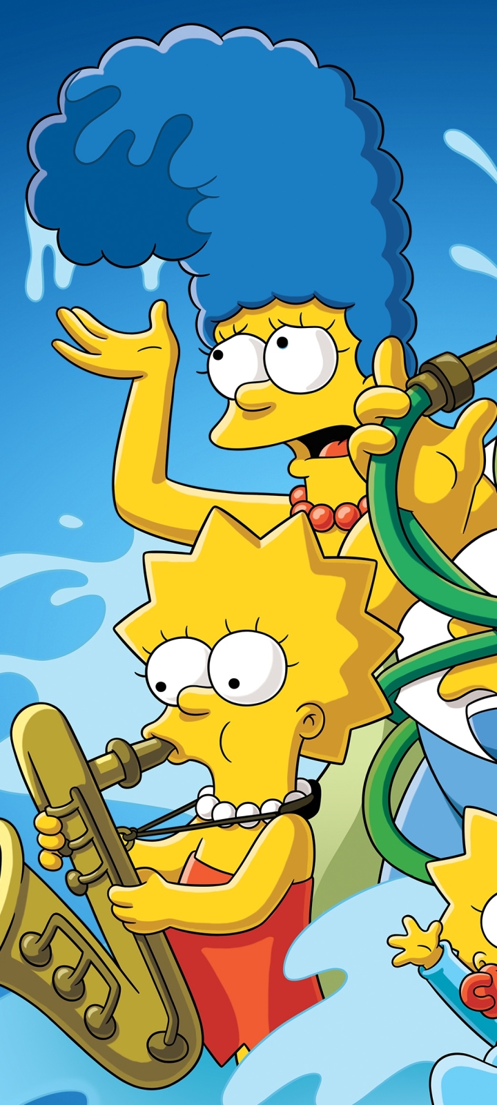 Handy-Wallpaper Die Simpsons, Fernsehserien, Lisa Simpson, Marge Simpson kostenlos herunterladen.