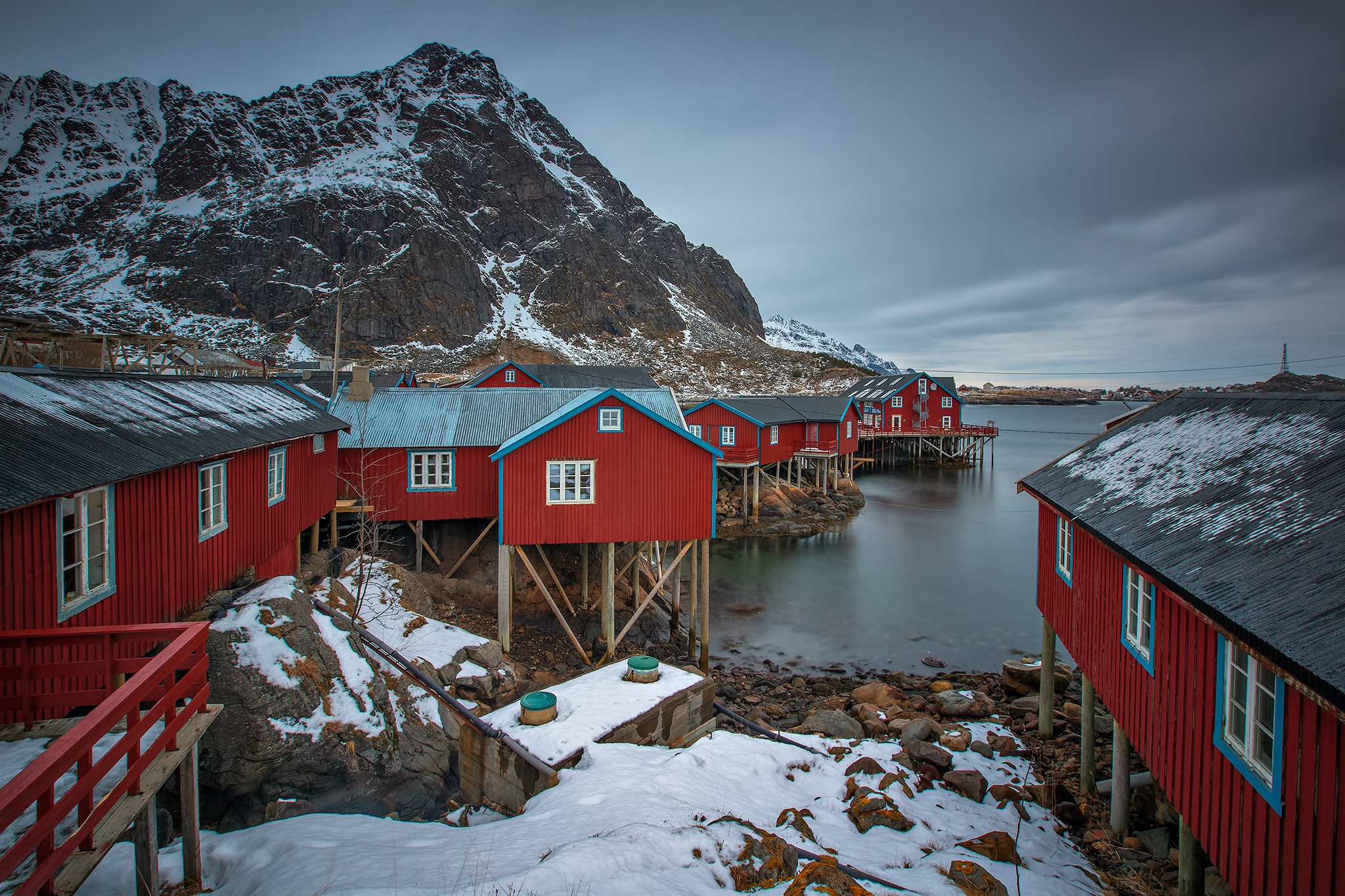 Handy-Wallpaper Haus, Norwegen, Fotografie, Lofoten, Lofoten Inseln kostenlos herunterladen.