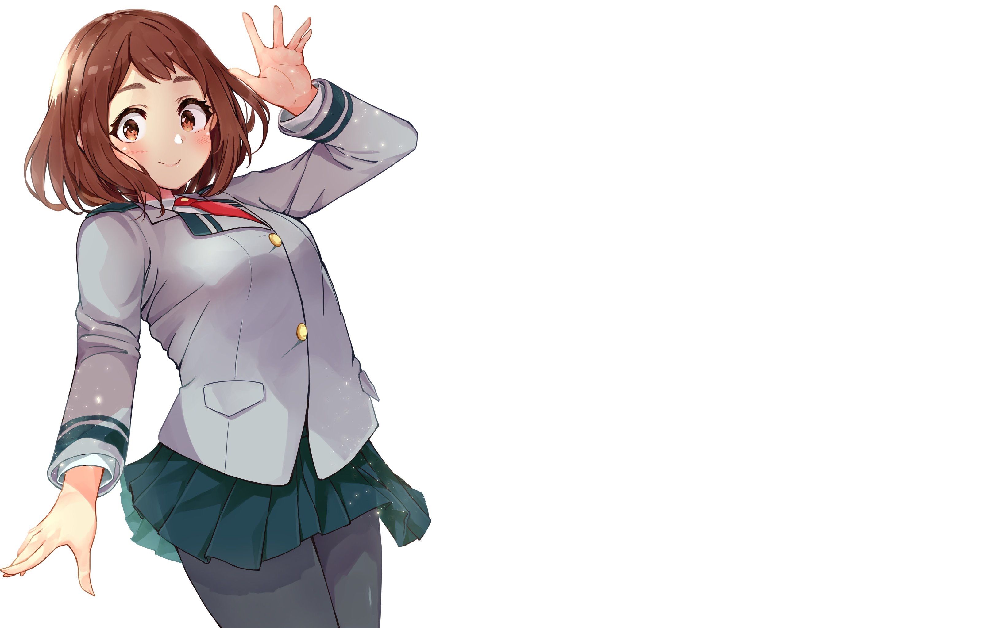 Handy-Wallpaper Schuluniform, Animes, Boku No Hero Academia, Ochaco Uraraka kostenlos herunterladen.