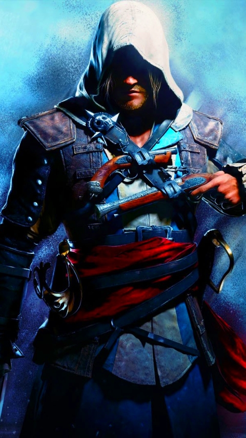 Download mobile wallpaper Assassin's Creed, Ship, Video Game, Assassin's Creed Iv: Black Flag, Edward Kenway for free.