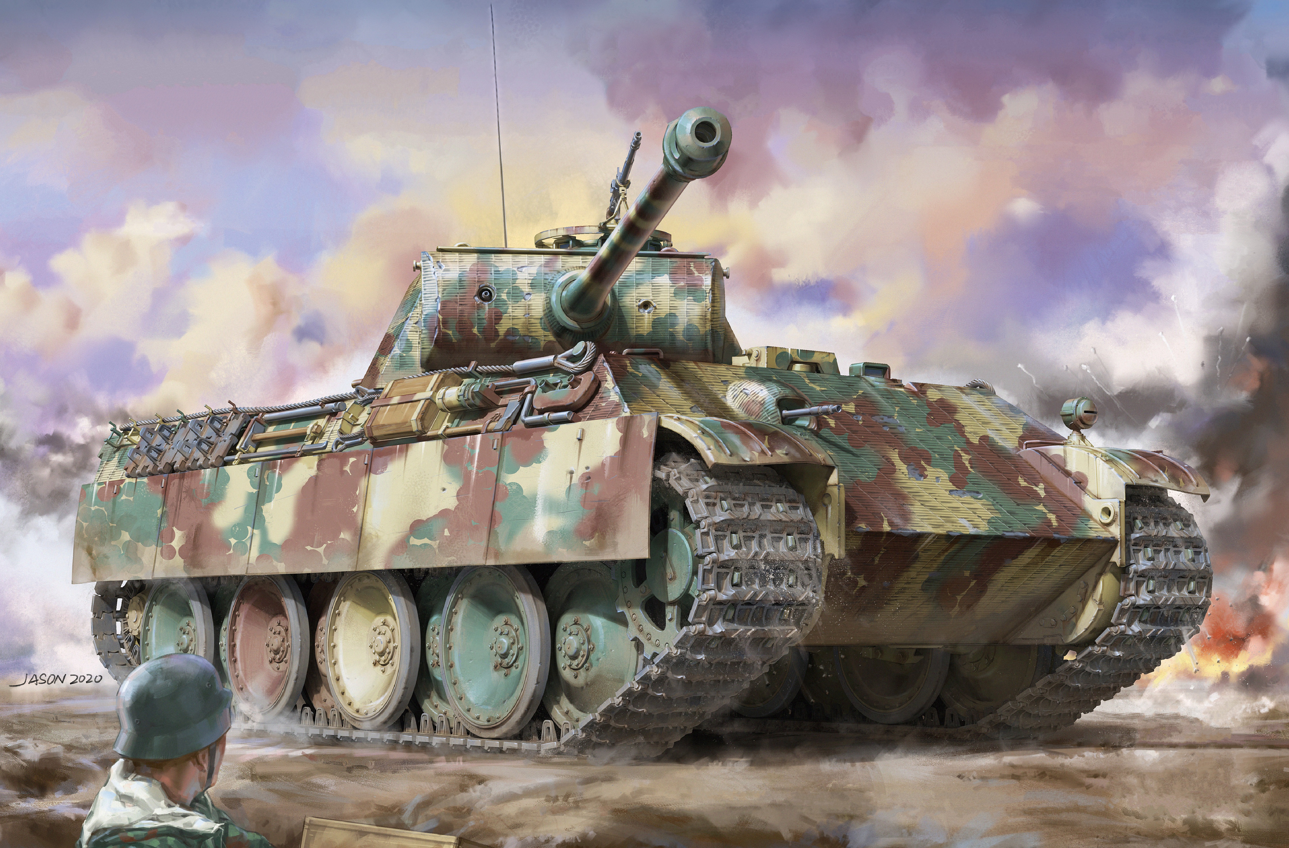 491410 Hintergrundbild herunterladen militär, panther panzer, panzerkampfwagen v panther, panzer - Bildschirmschoner und Bilder kostenlos