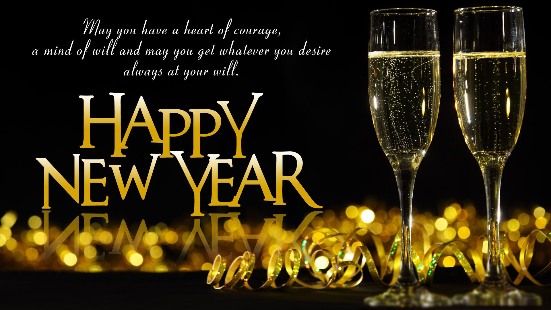 Free download wallpaper New Year, Holiday, Champagne, Happy New Year on your PC desktop