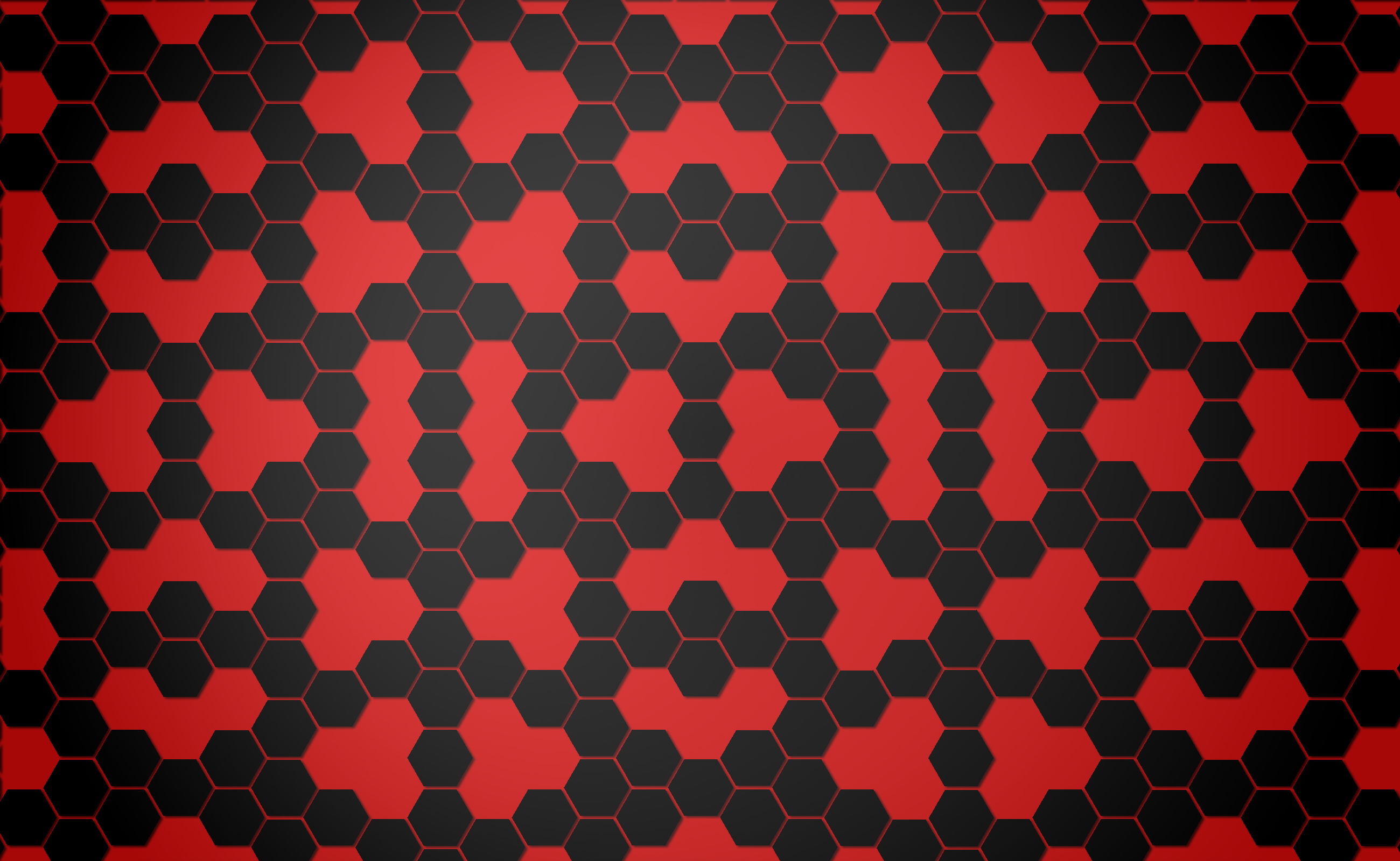244537 Hintergrundbild herunterladen schwarz, abstrakt, muster, hexagon, rot - Bildschirmschoner und Bilder kostenlos