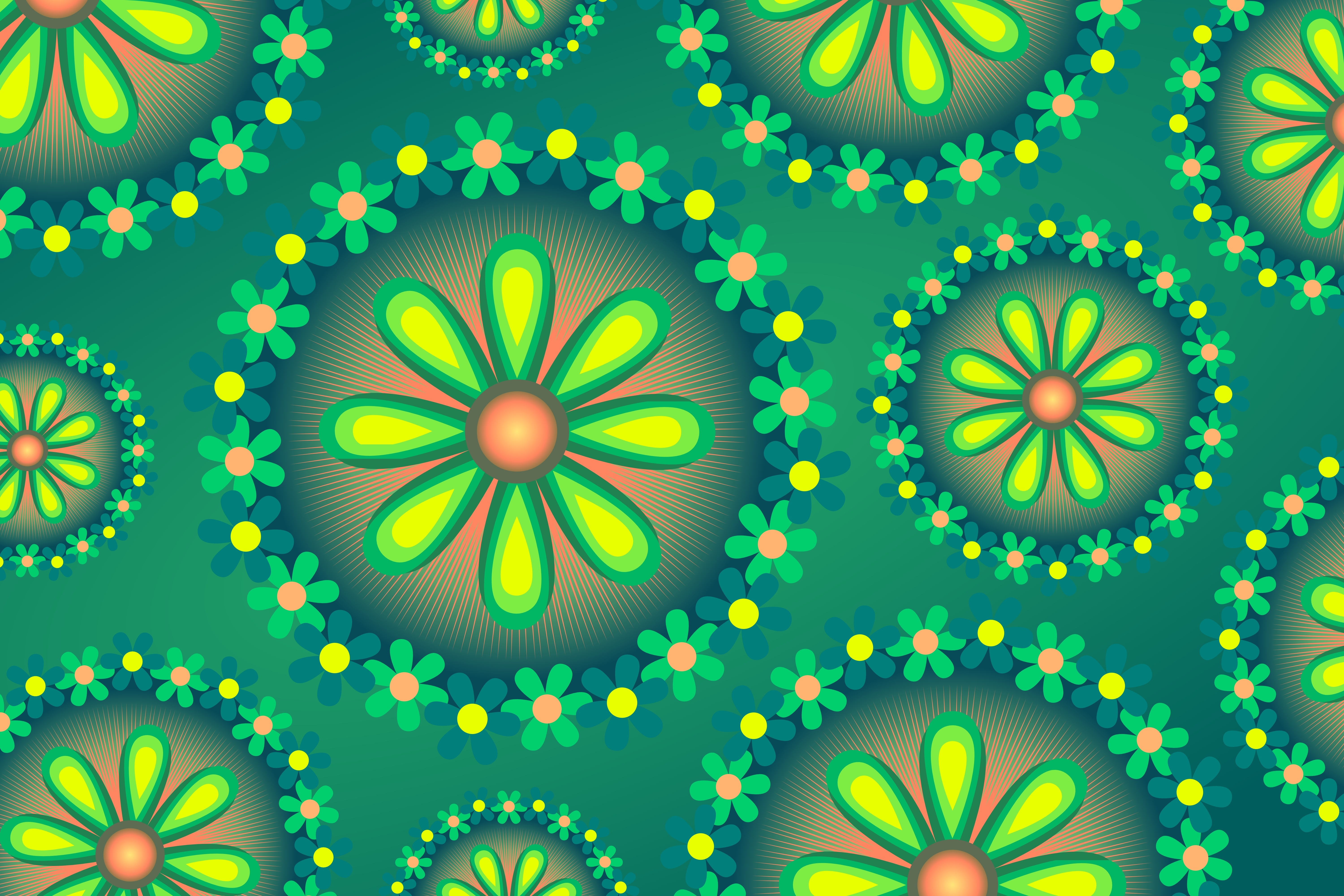 Download mobile wallpaper Flowers, Flower, Pattern, Colors, Artistic for free.