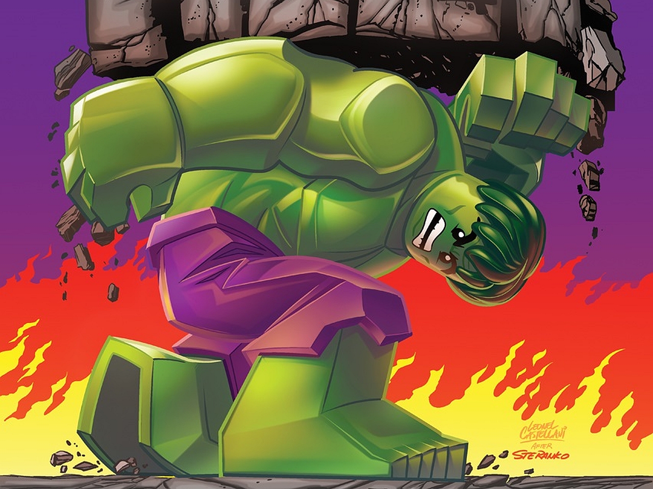 Handy-Wallpaper Hulk, Comics kostenlos herunterladen.