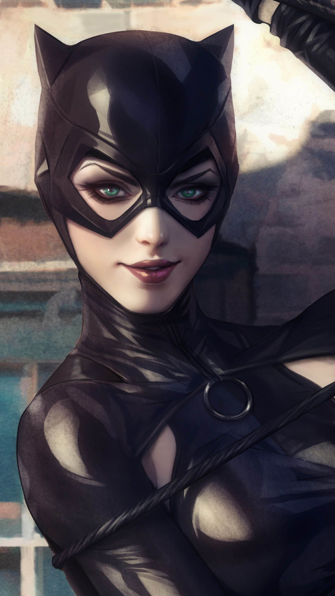 Handy-Wallpaper Catwoman, Grüne Augen, Comics, Dc Comics kostenlos herunterladen.