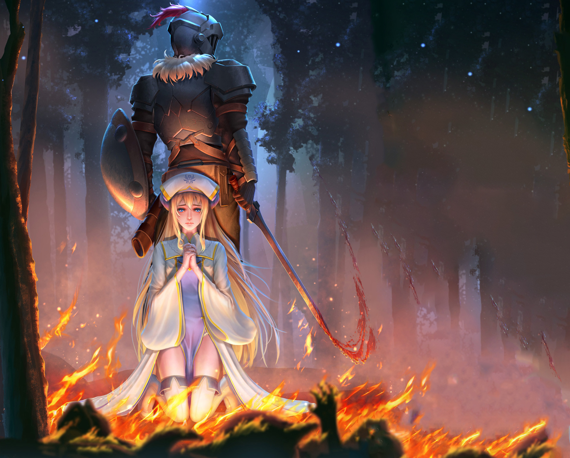 Laden Sie das Animes, Goblin Slayer, Priesterin (Goblintöter)-Bild kostenlos auf Ihren PC-Desktop herunter