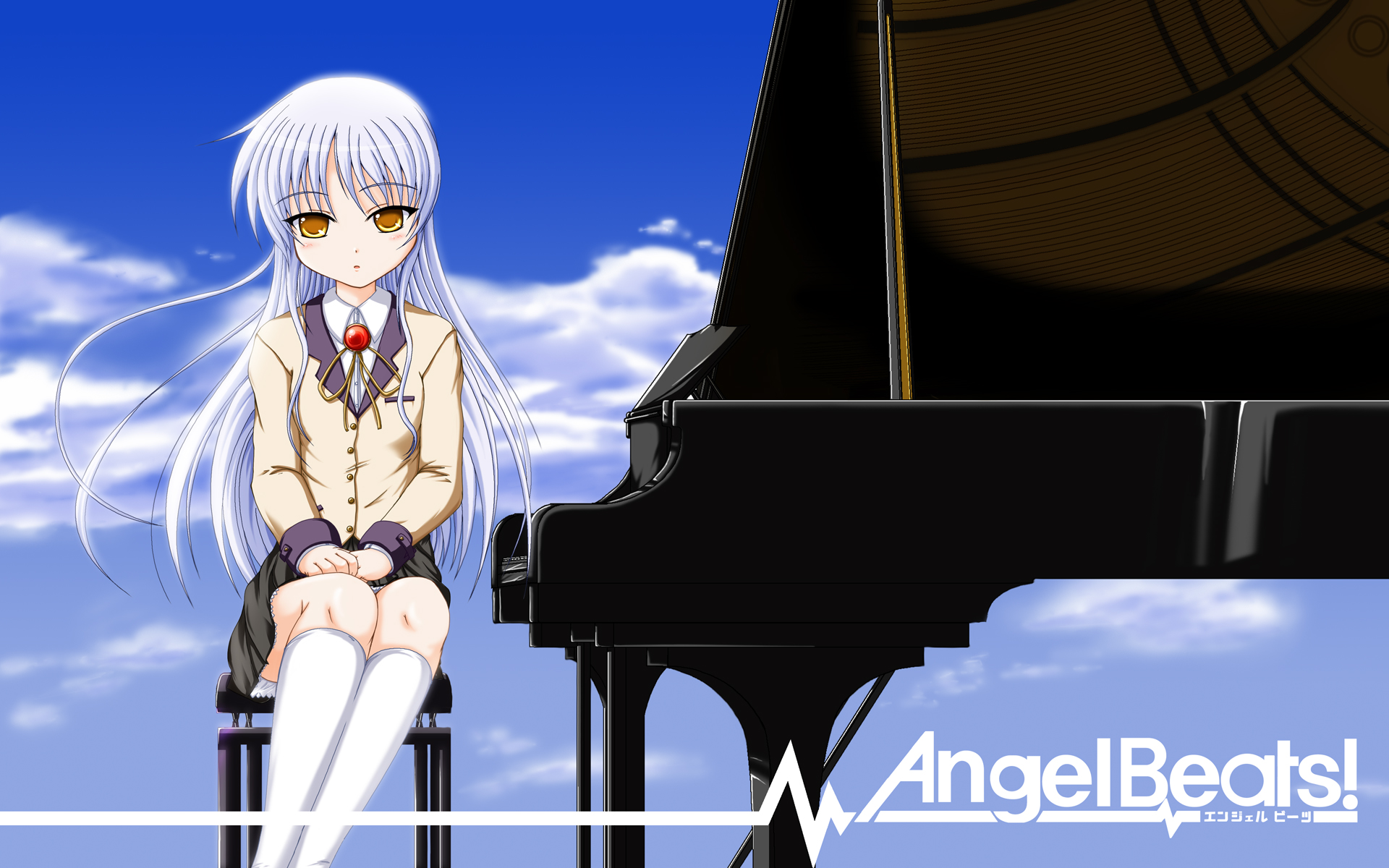 Téléchargez des papiers peints mobile Angel Beats!, Kanade Tachibana, Animé gratuitement.